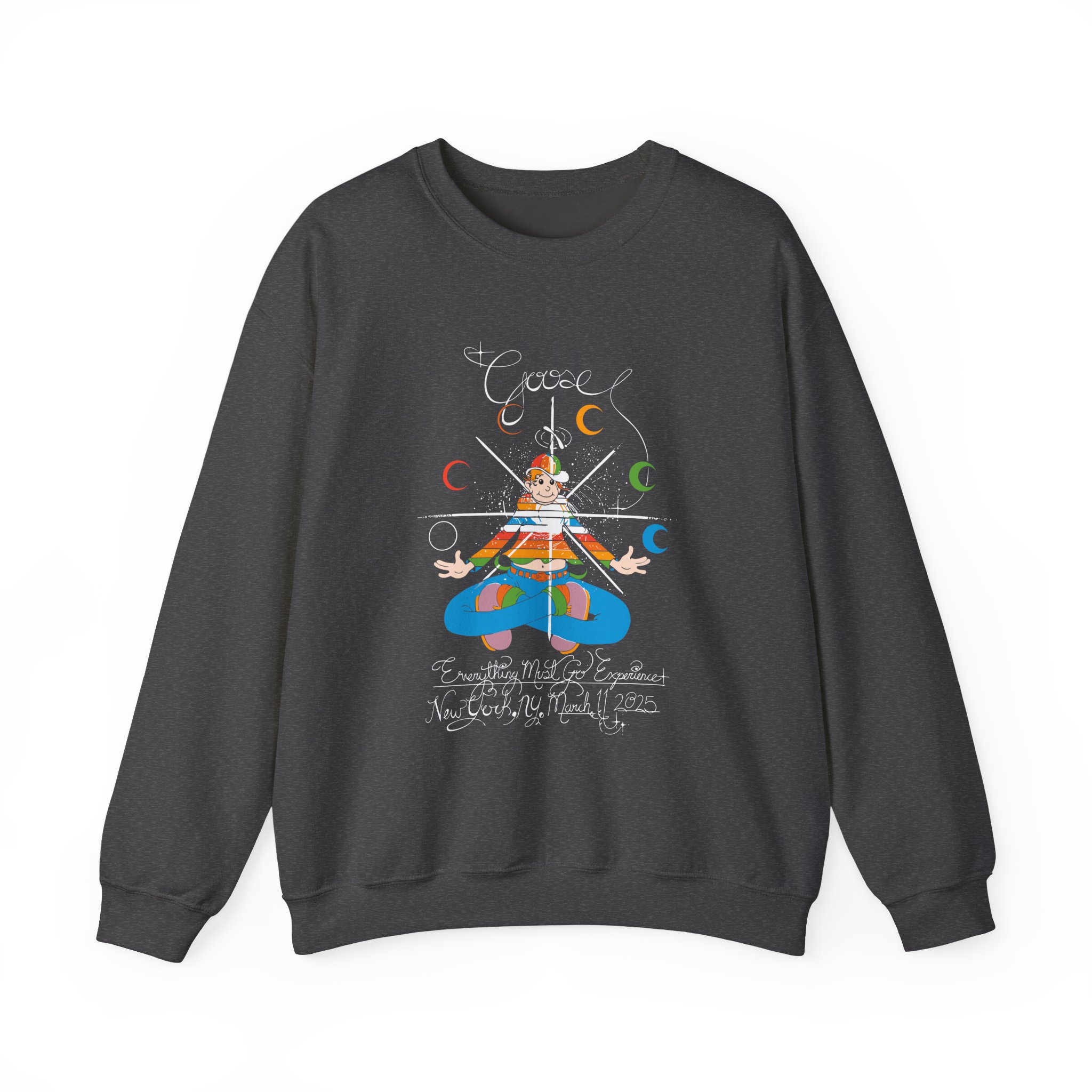 Goose Rainbow Kid EMG Experienc Unisex Heavy Blendâ„¢ Crewneck Sweatshirt