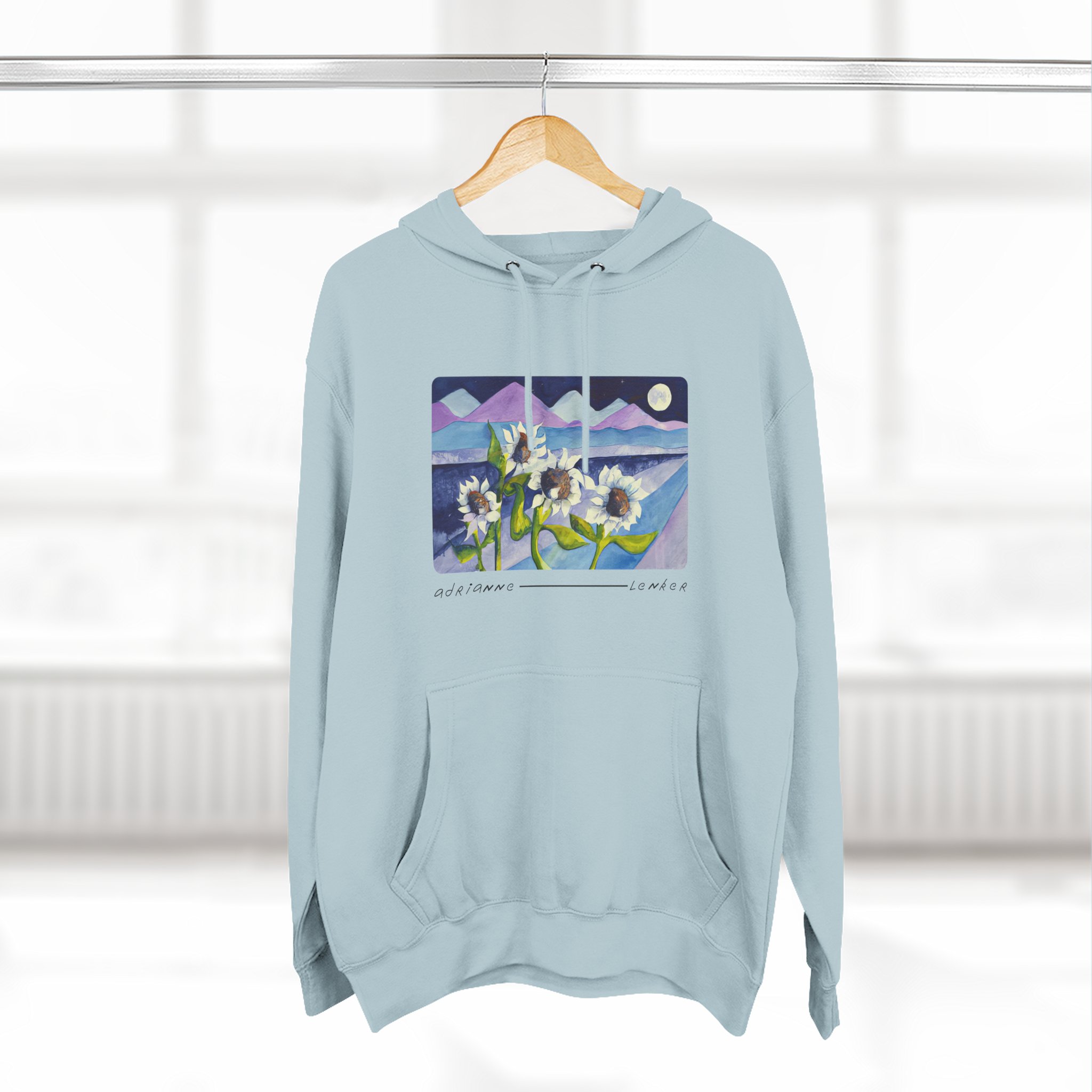 Adrianne Lenker Mema Moonflowers Three-panel Fleece Hoodie