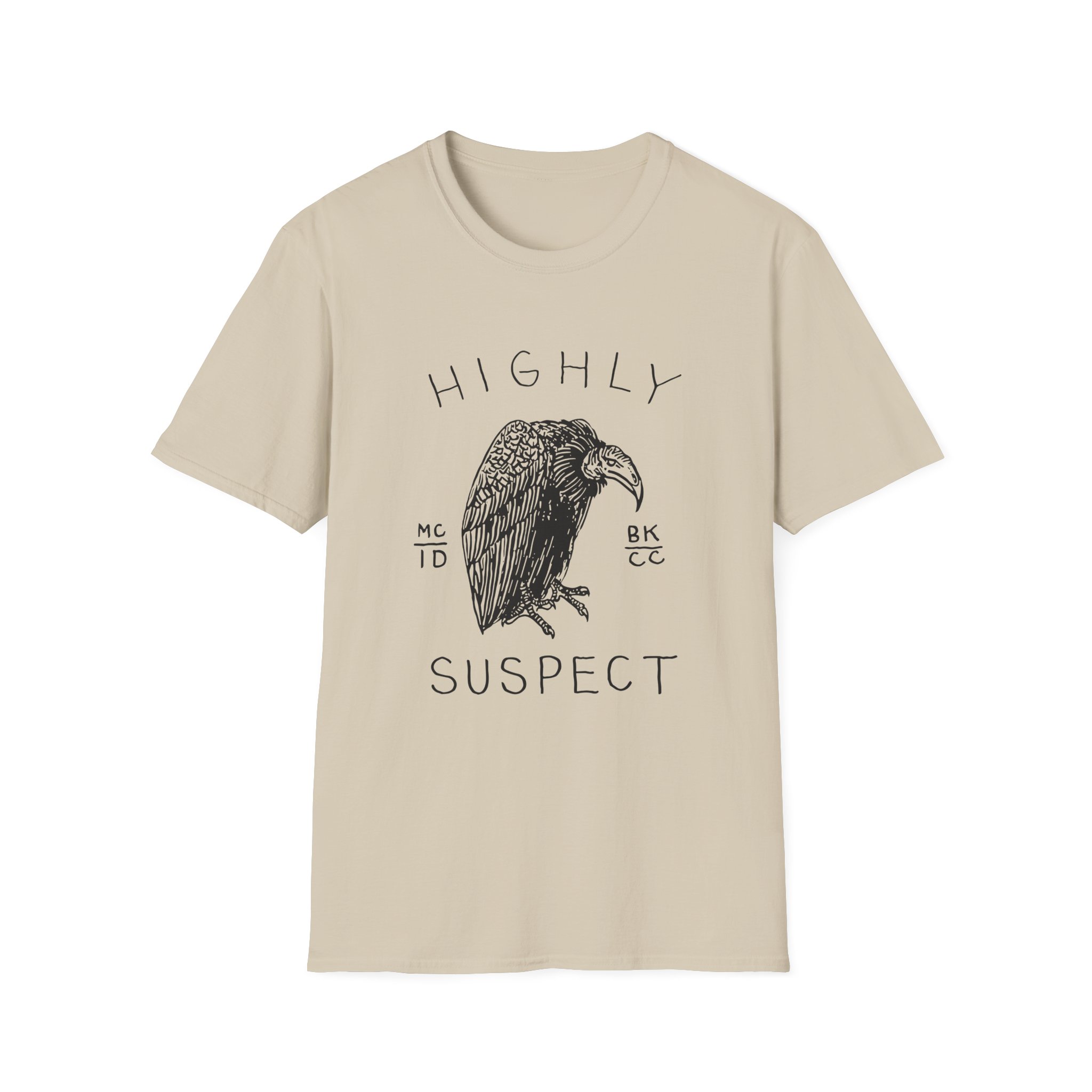 Highly Suspect Vulture Natural Unisex Softstyle T-shirt