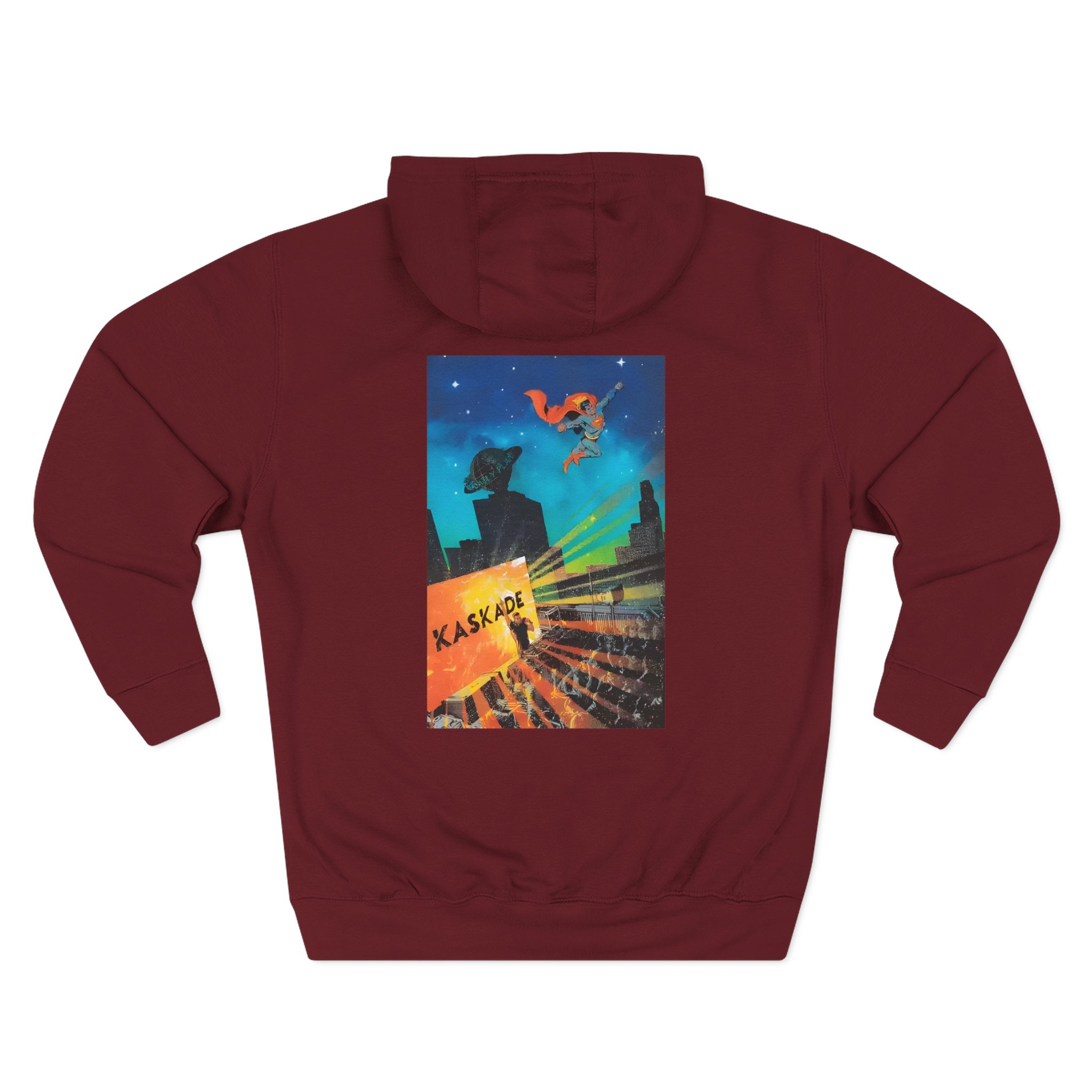 Kaskade X Superman Comic Three-Panel Fleece Hoodie