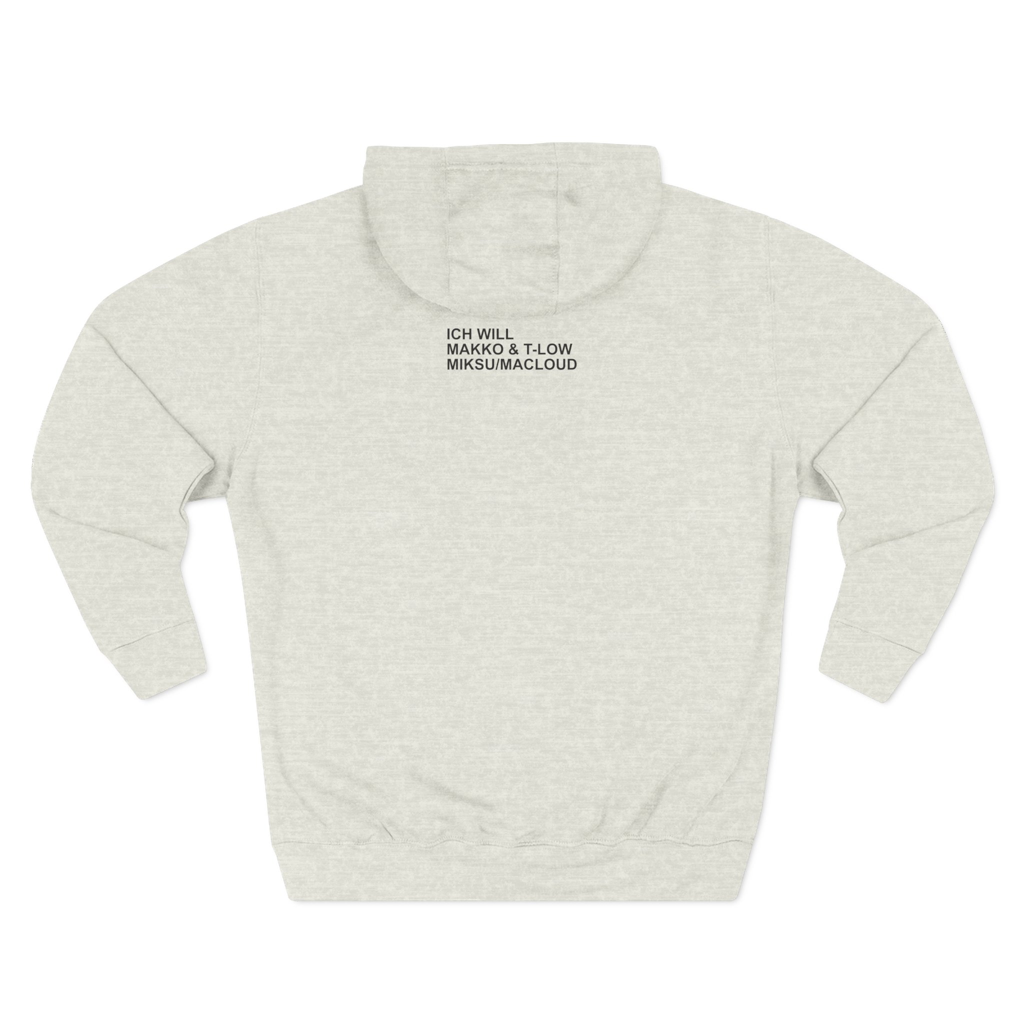 Makko Three-Panel Fleece Hoodie