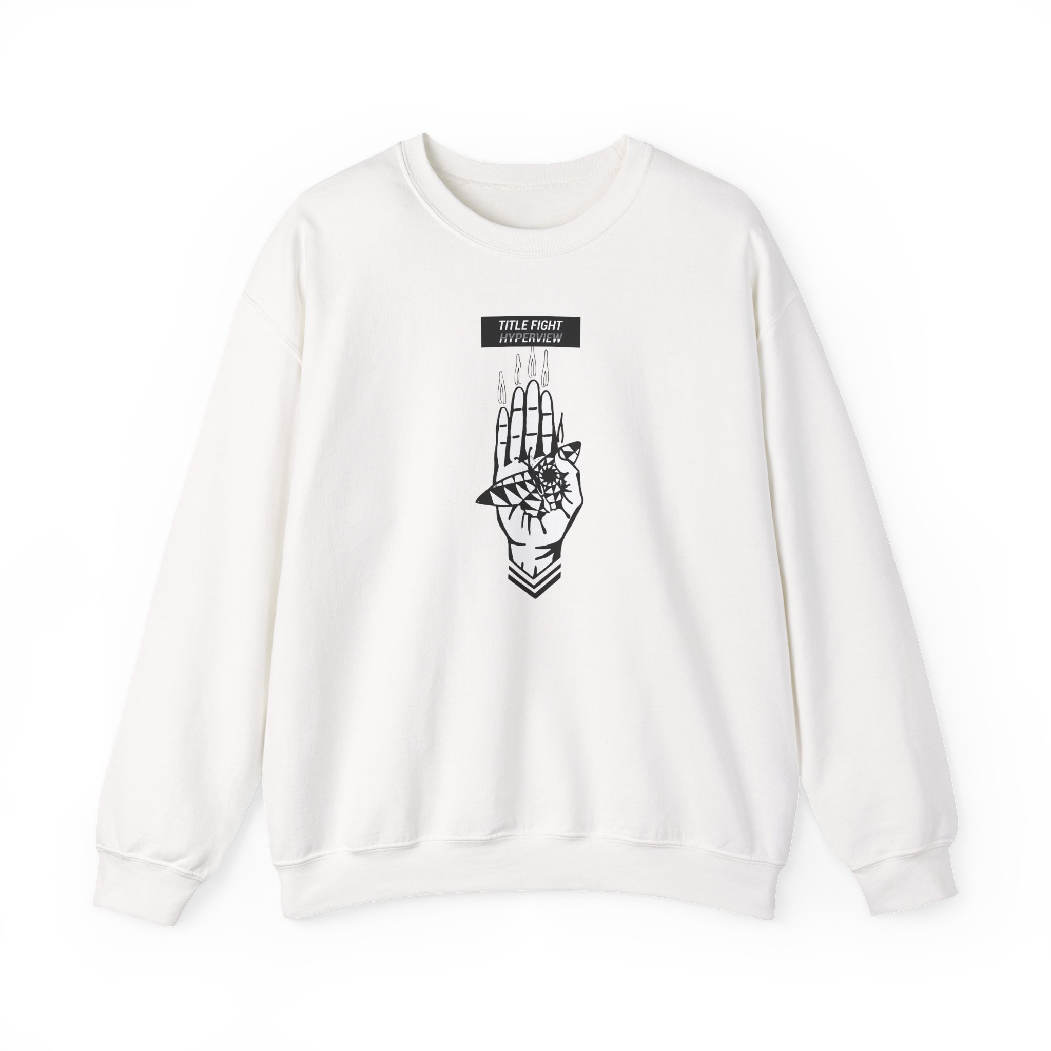 Title Fight Hyperview Hand Unisex Heavy Blendâ„¢ Crewneck Sweatshirt
