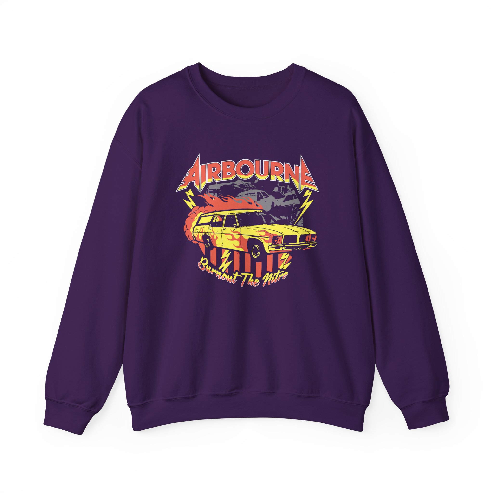 Airbourne Burnout the Nitro Unisex Heavy Blendâ„¢ Crewneck Sweatshirt