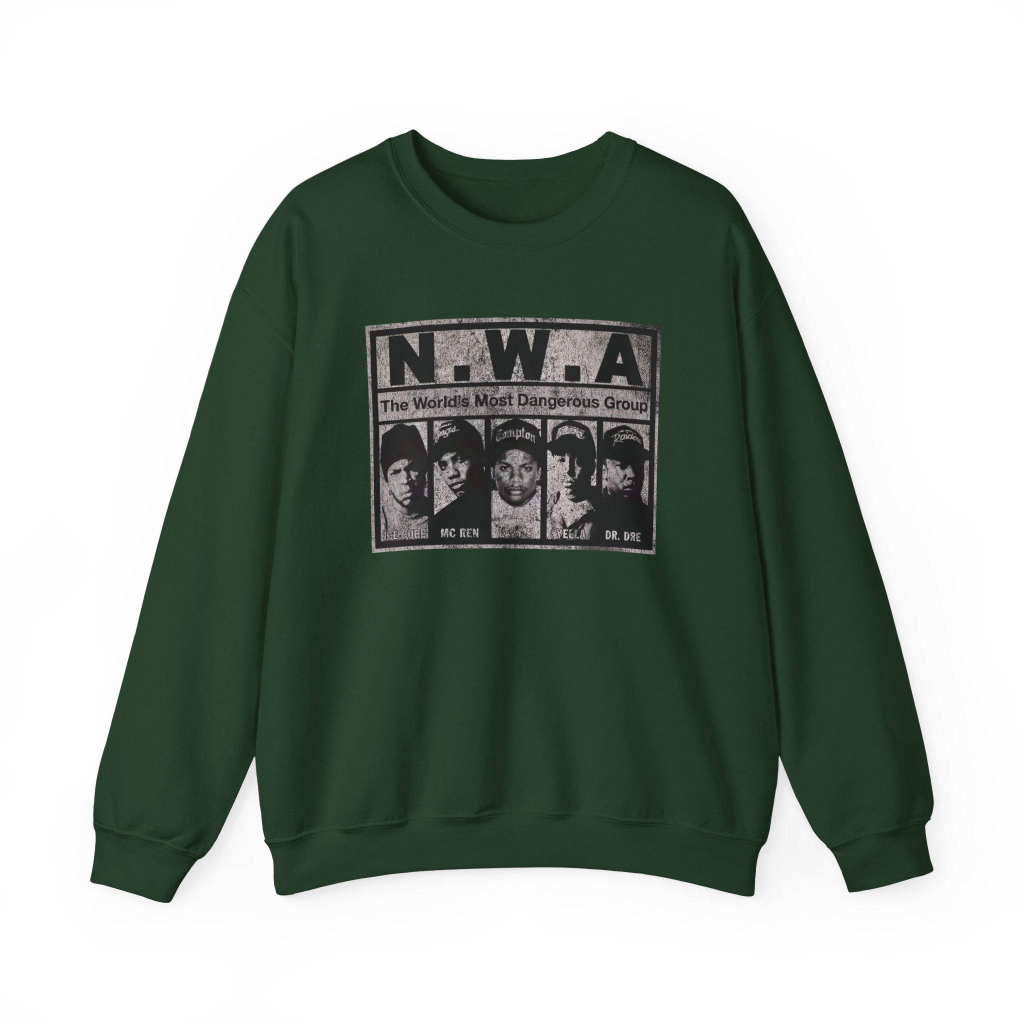 NWA The World's Most Dangerous Group Unisex Heavy Blendâ„¢ Crewneck Sweatshirt