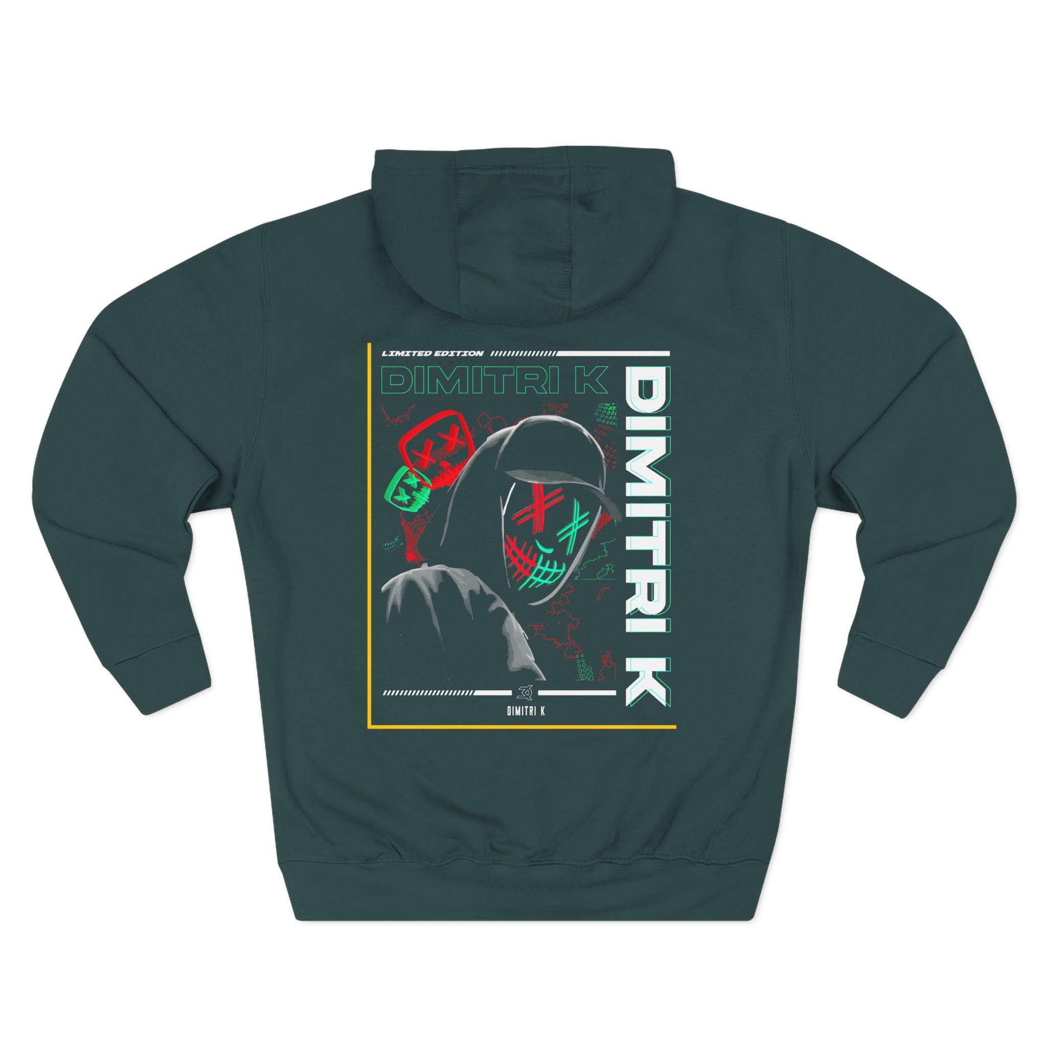 Dimitri K Three-Panel Fleece Hoodie
