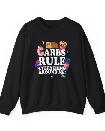Method Man Carbs Rule Everything Around Me Unisex Heavy Blend™ Crewneck Sweatshirt