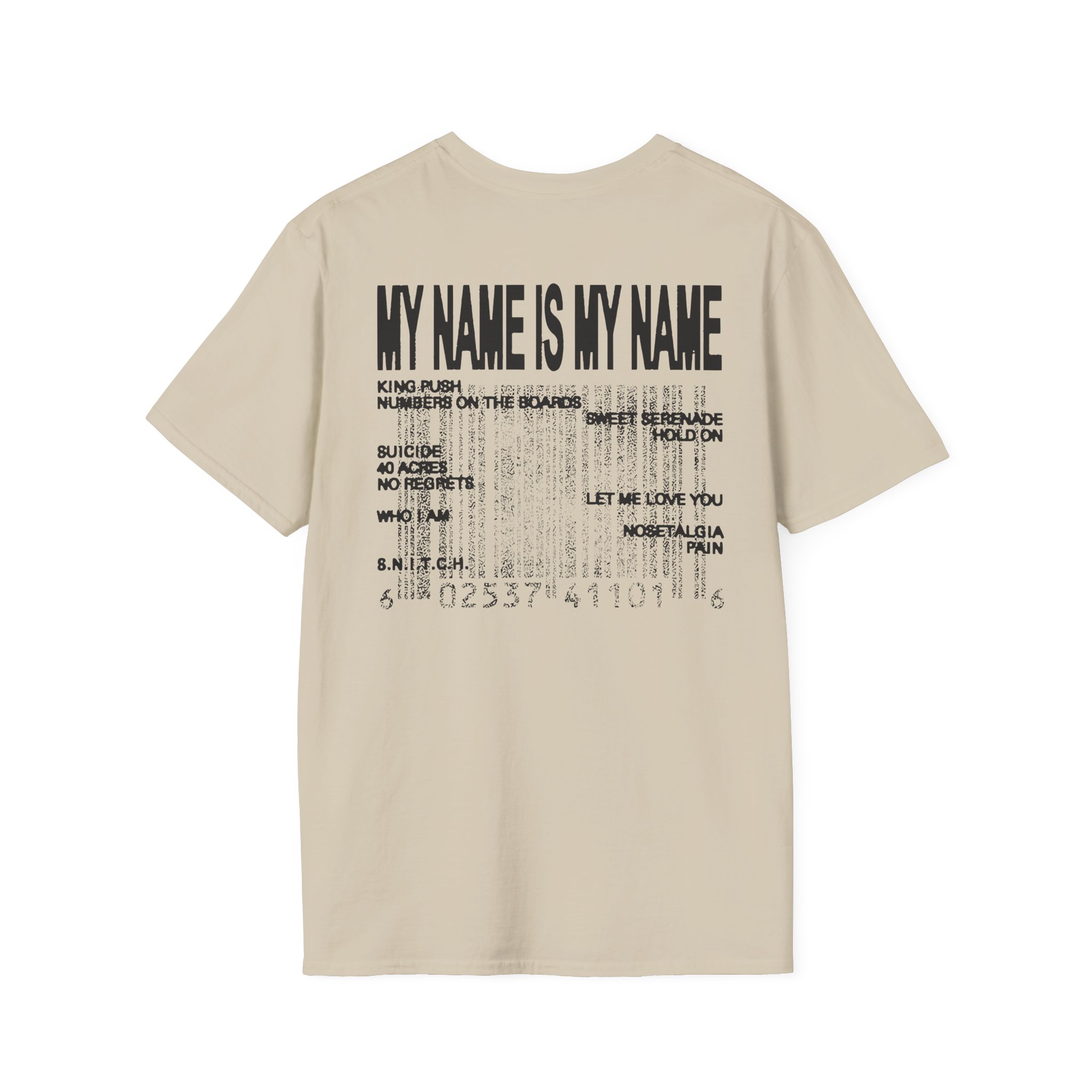 Clipse Mnimn Tracklist Unisex Softstyle T-Shirt