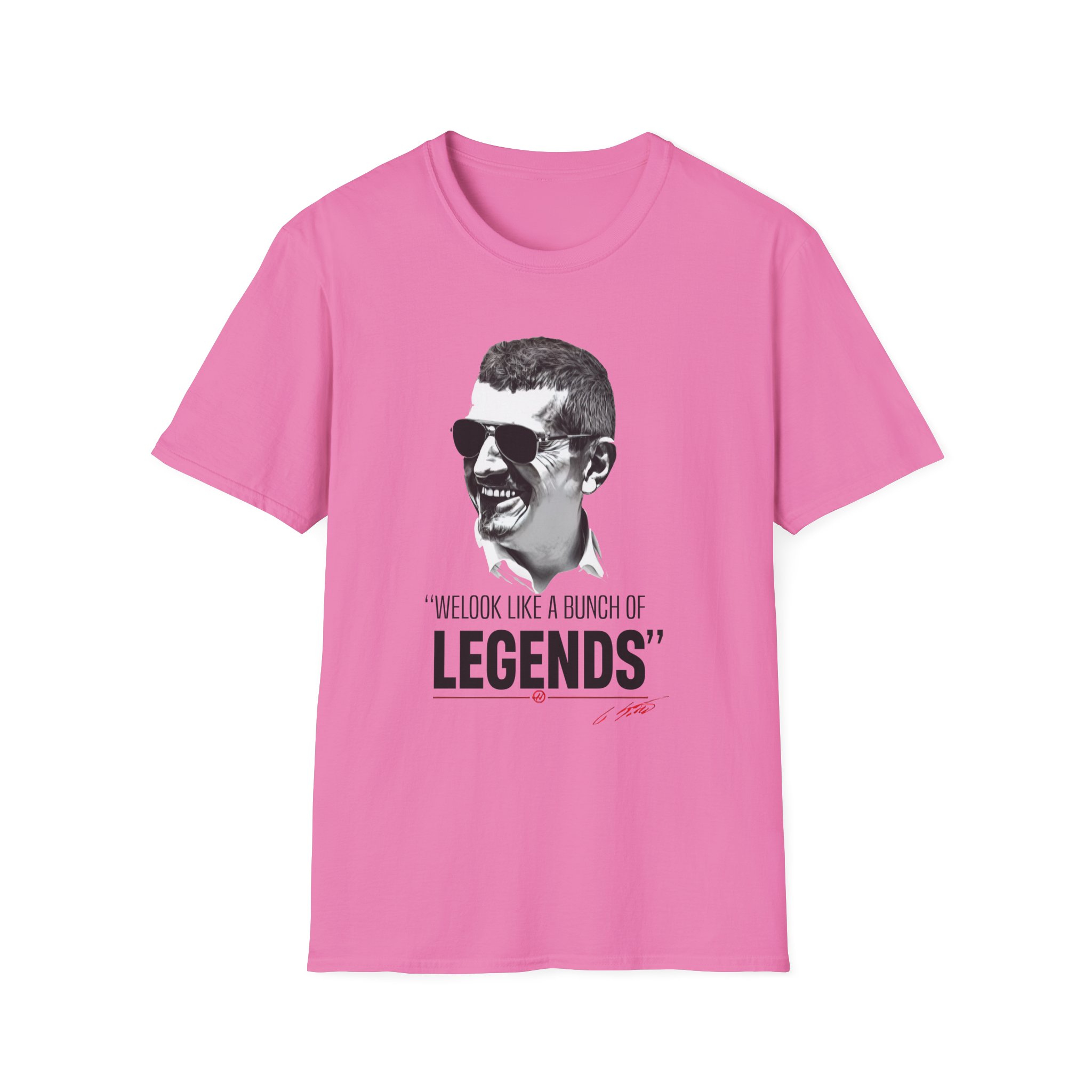 Haas F1 Guenther Steiner Legends Unisex Softstyle T-Shirt