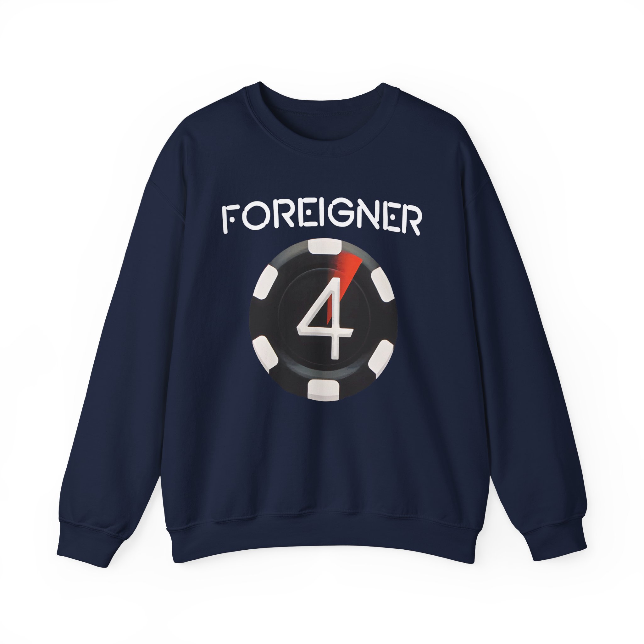 Foreigner 4 Poker Chip Unisex Heavy Blendâ„¢ Crewneck Sweatshirt