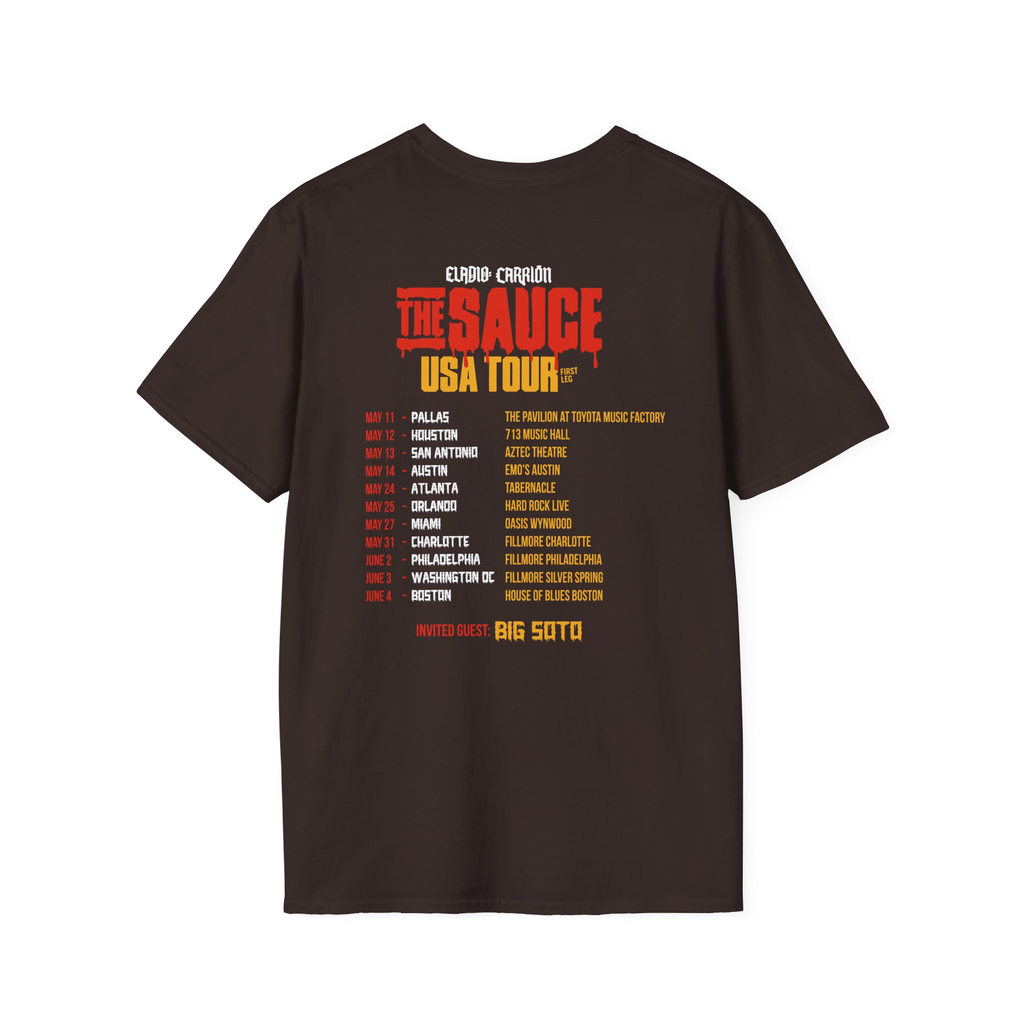 Sauce Boyz Usa Tour Unisex Softstyle T-Shirt