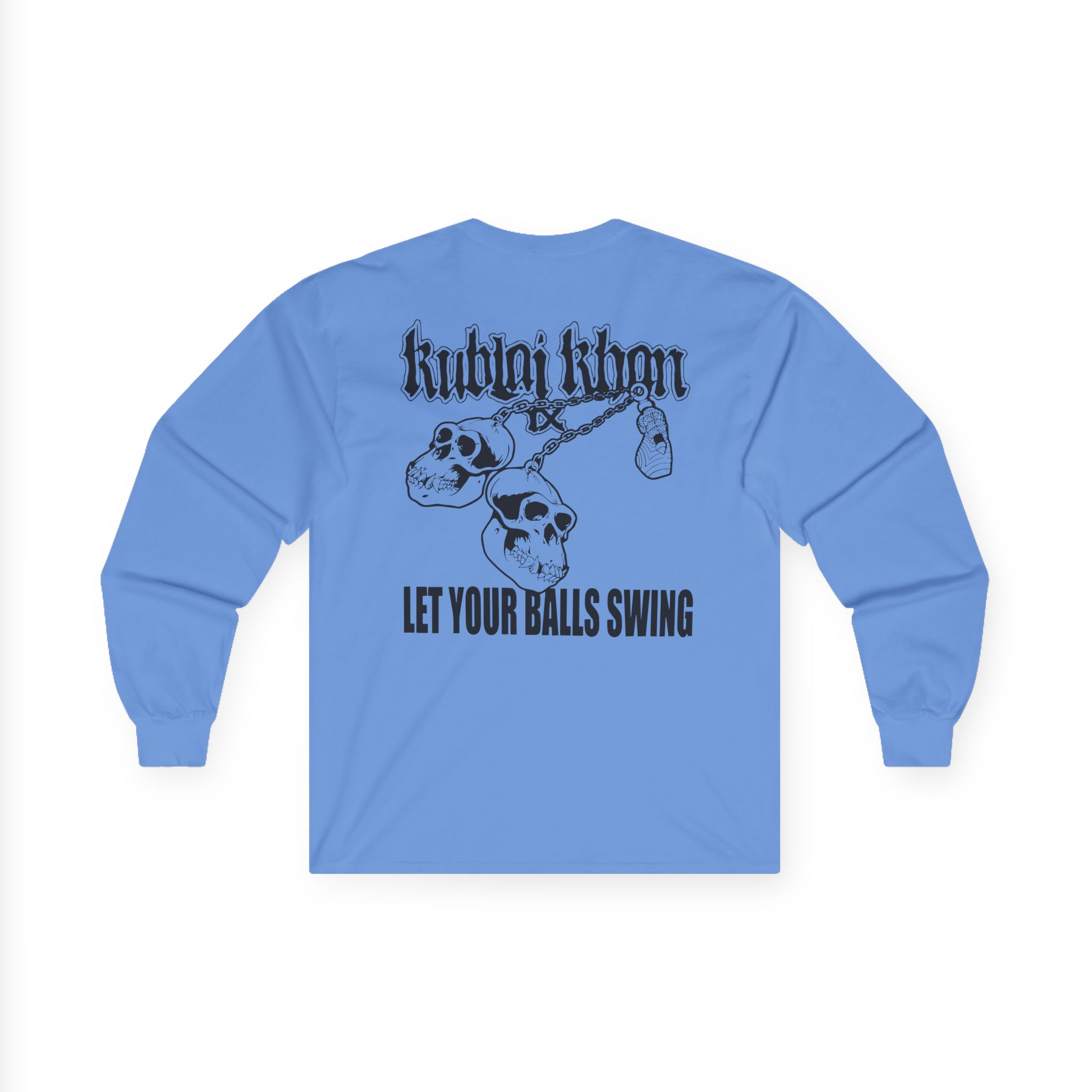 Kublai Khan - Let the Balls Swing Natural Unisex Ultra Cotton Long Sleeve Tee