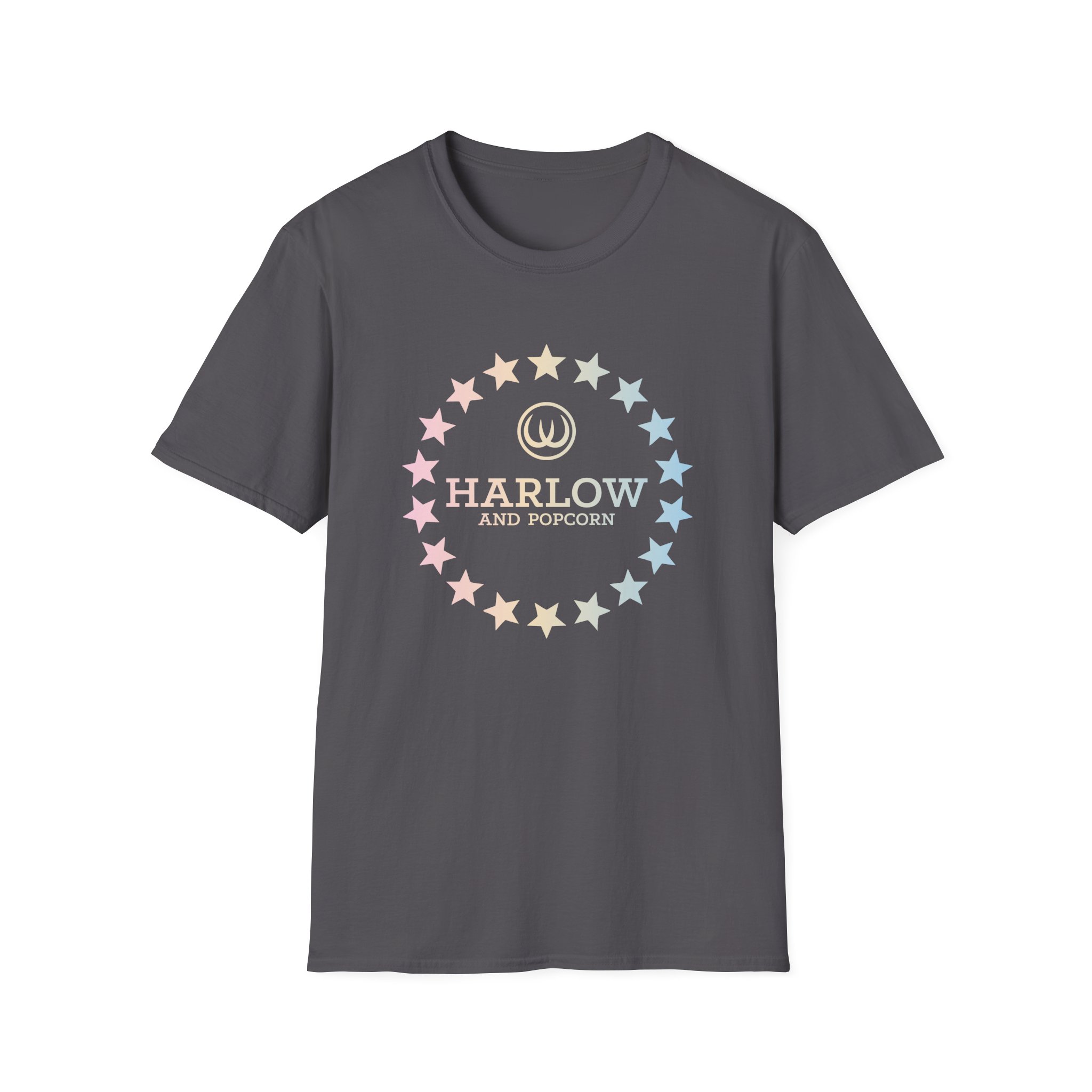 Harlow and Popcorn Unisex Softstyle T-Shirt