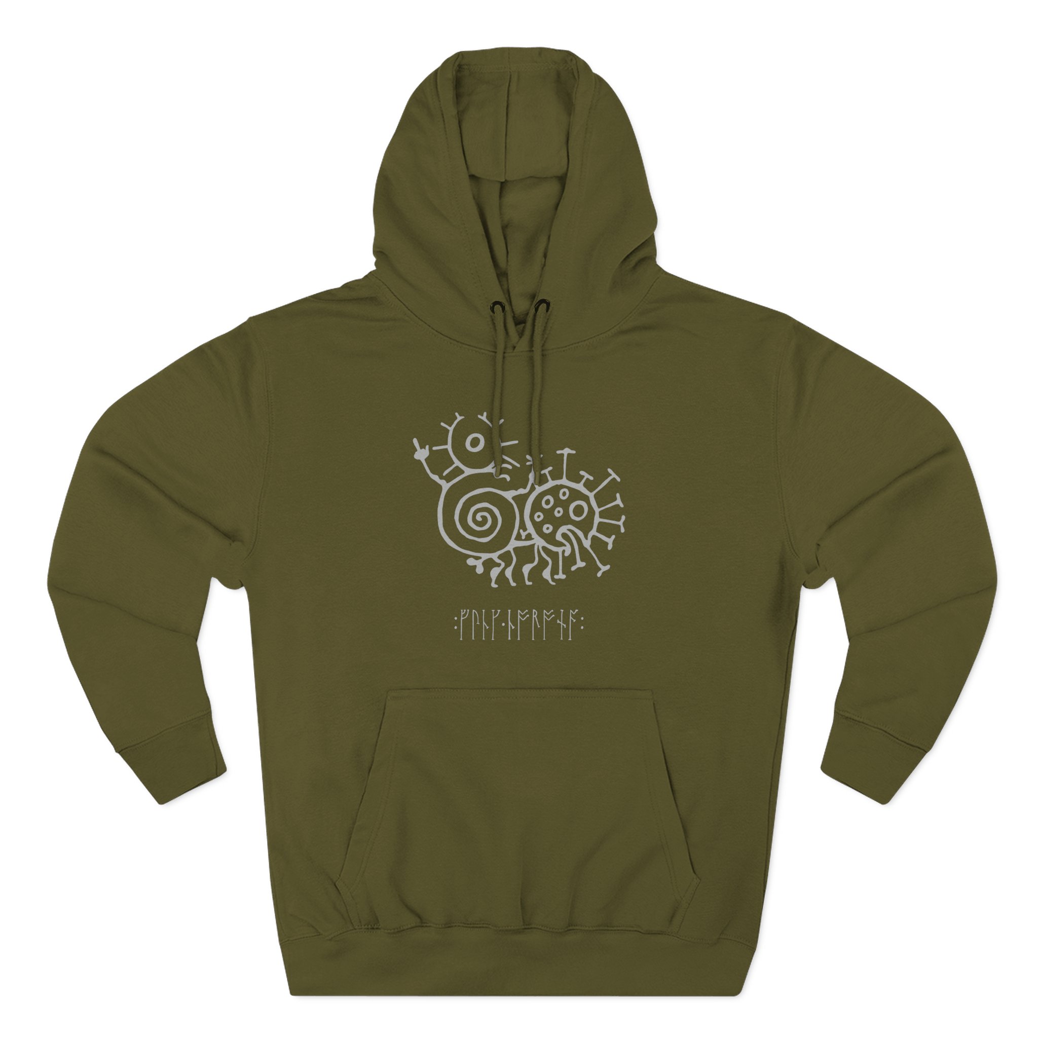 Heilung Fuck Corona Three-Panel Fleece Hoodie