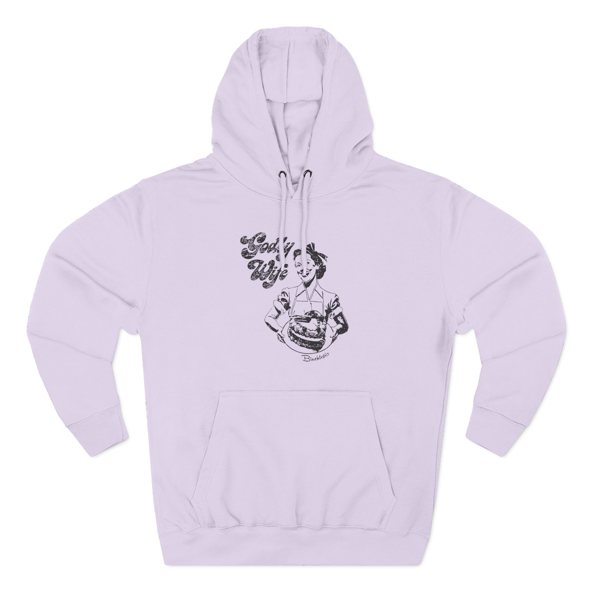 Binchtopia Godly Wife Three-Panel Fleece Hoodie