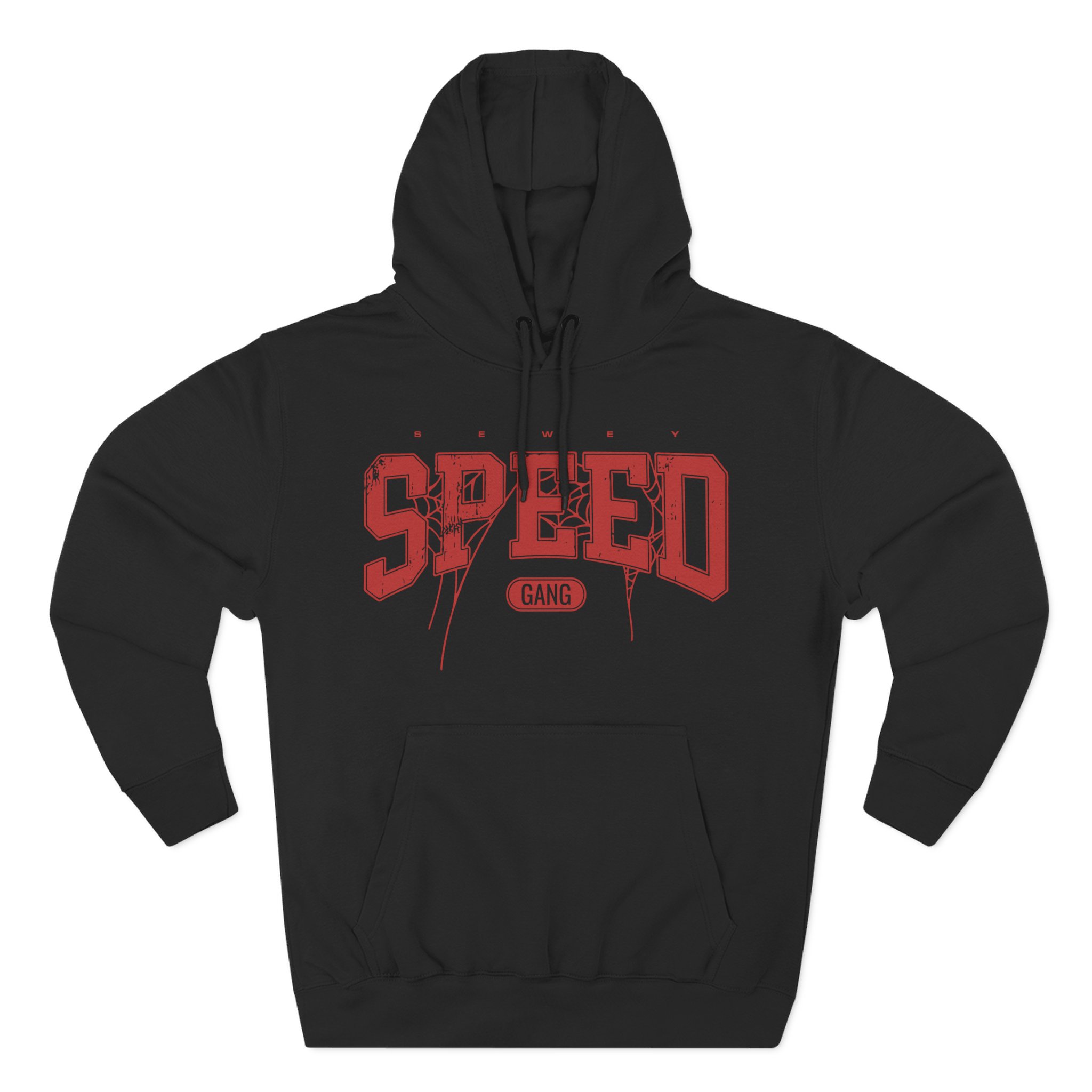 Ishowspeed Spider Web Three-Panel Fleece Hoodie