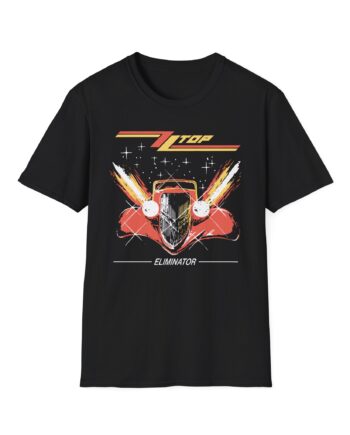 ZZ Top Eliminator Illustrated Unisex Softstyle T-Shirt
