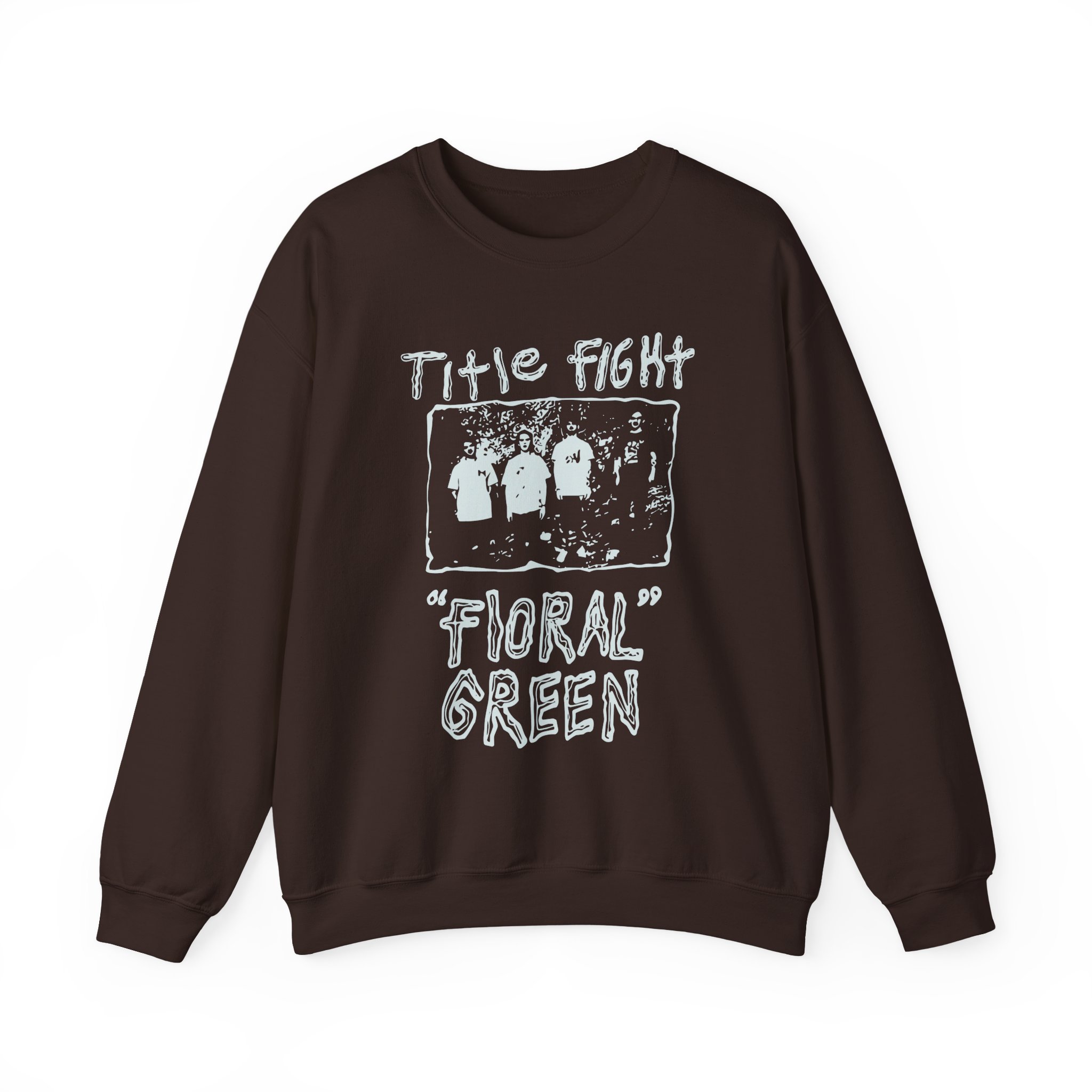 Title Fight Floral Green Unisex Heavy Blendâ„¢ Crewneck Sweatshirt