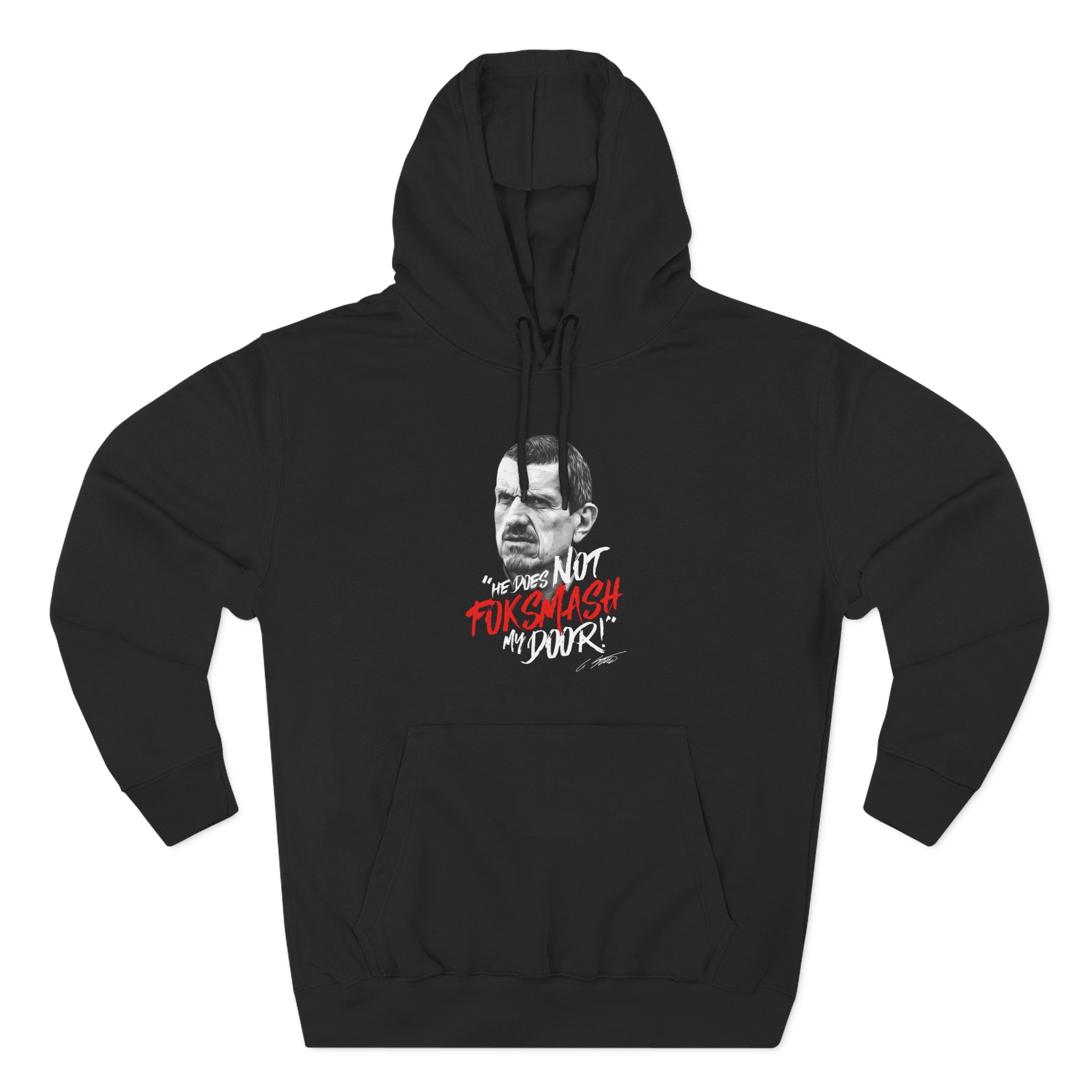 Haas F1 Foksmash-face Three-Panel Fleece Hoodie