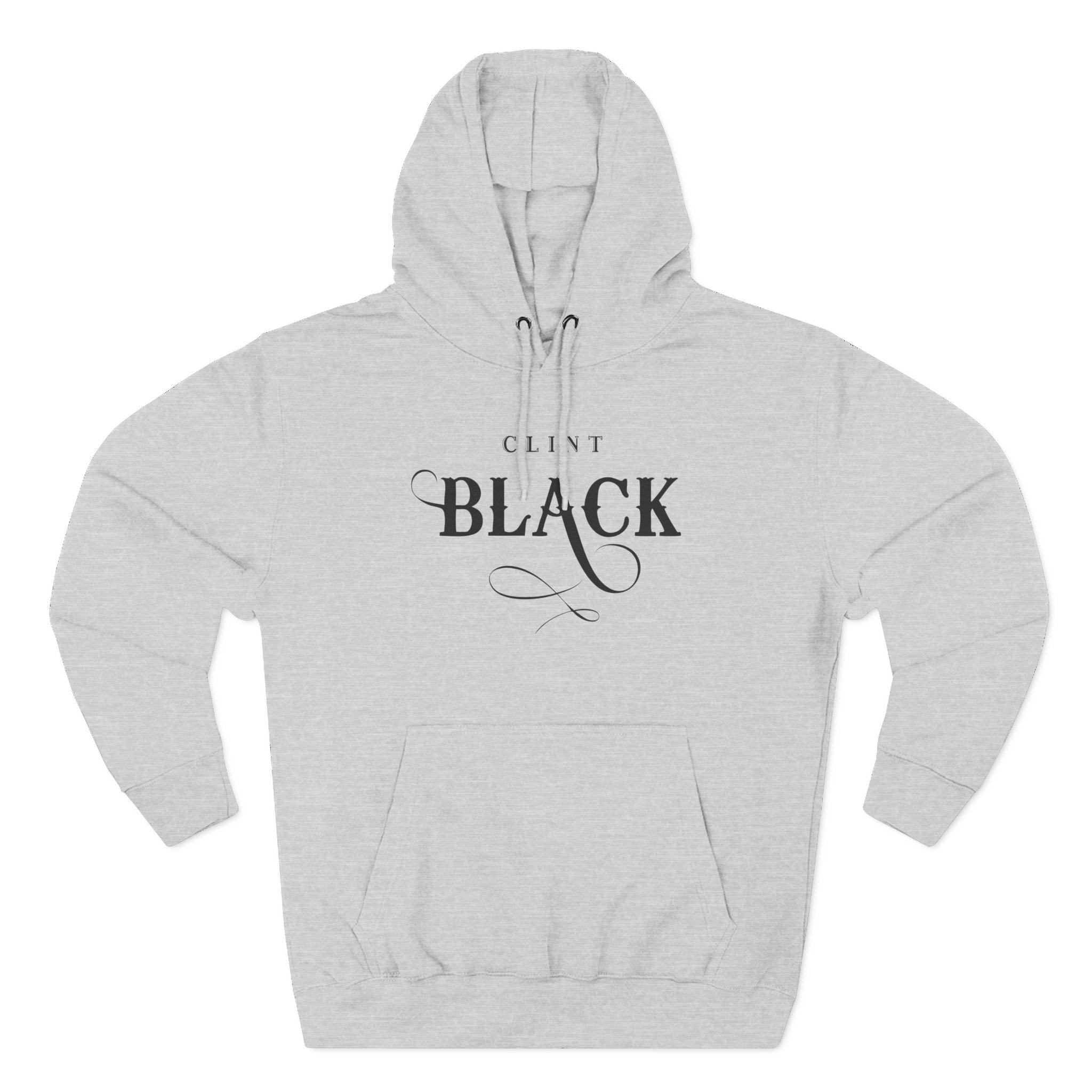 Clint Black Logo Espresso Three-Panel Fleece Hoodie