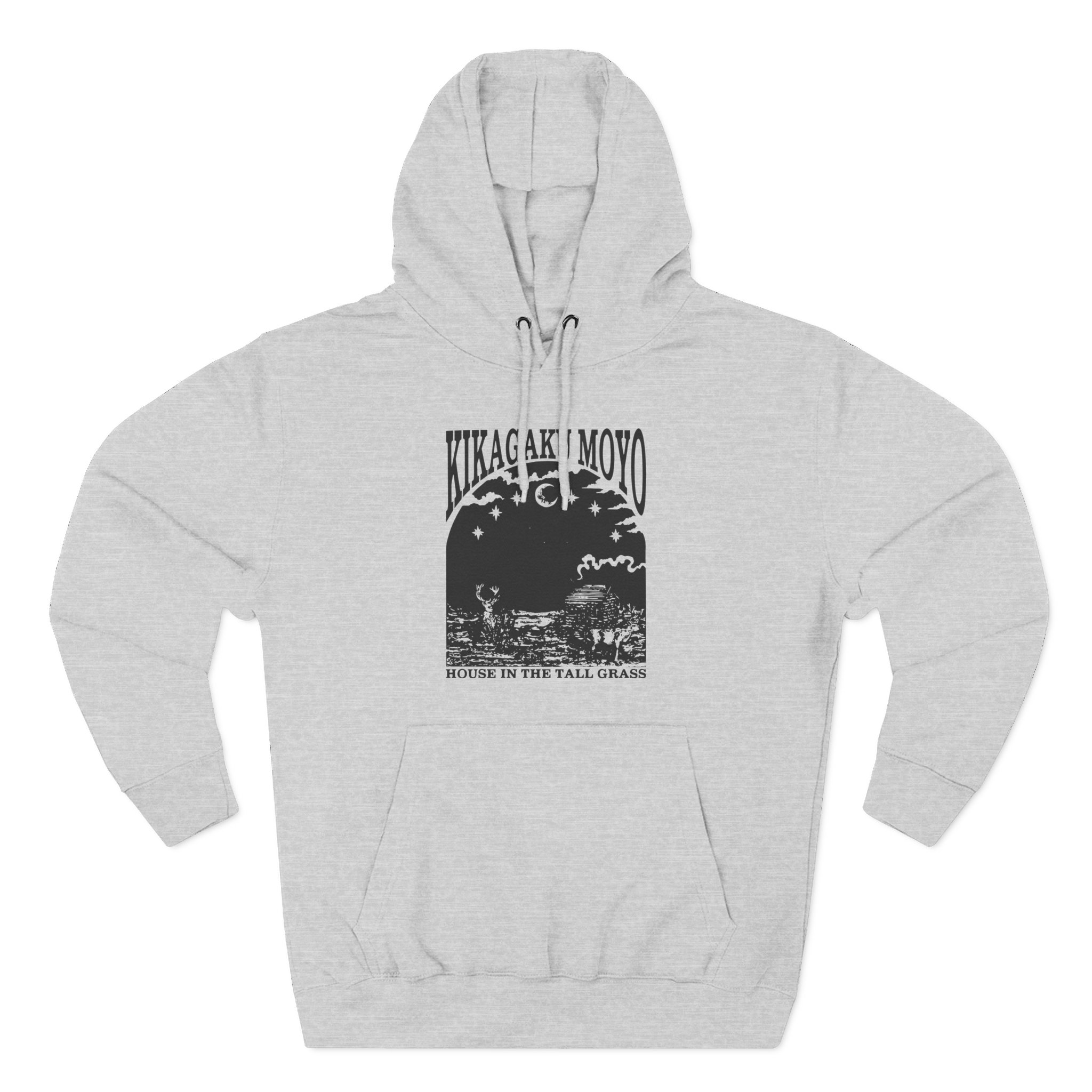 Kikagaku Moyo House in the Tall Grass Three-Panel Fleece Hoodie