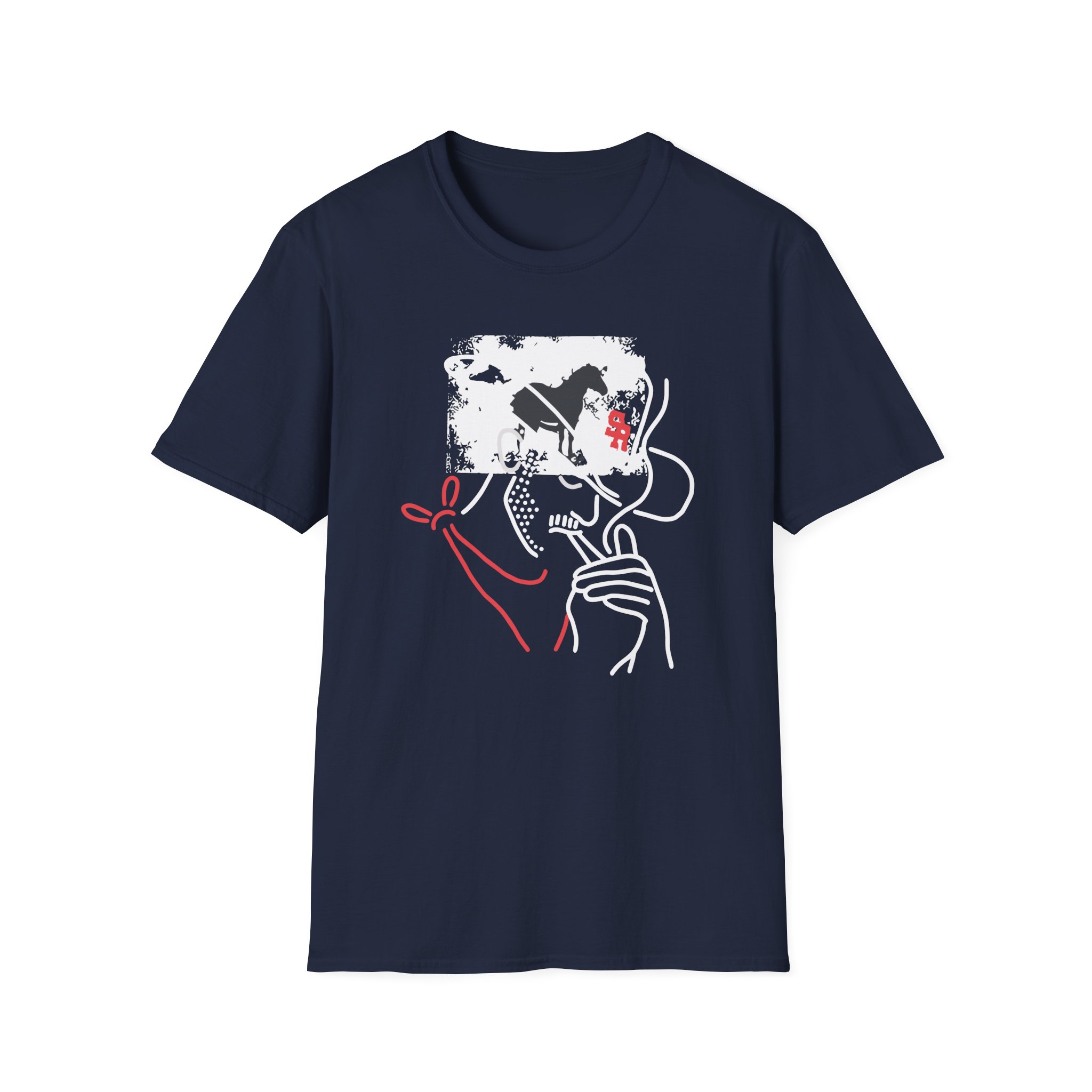 Mike Stud Smoking Cowboy Unisex Softstyle T-Shirt