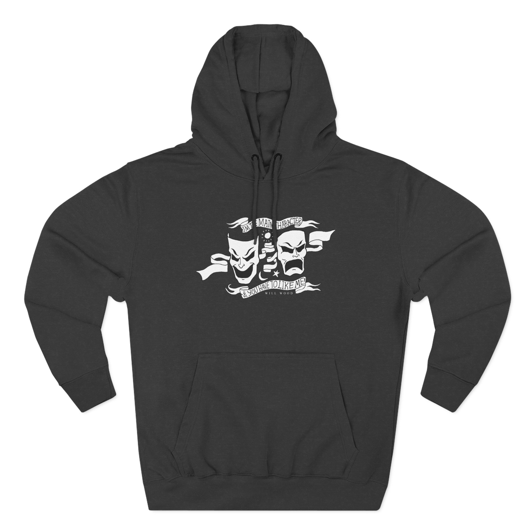 Will Wood the Main Character Three-Panel Fleece Hoodie