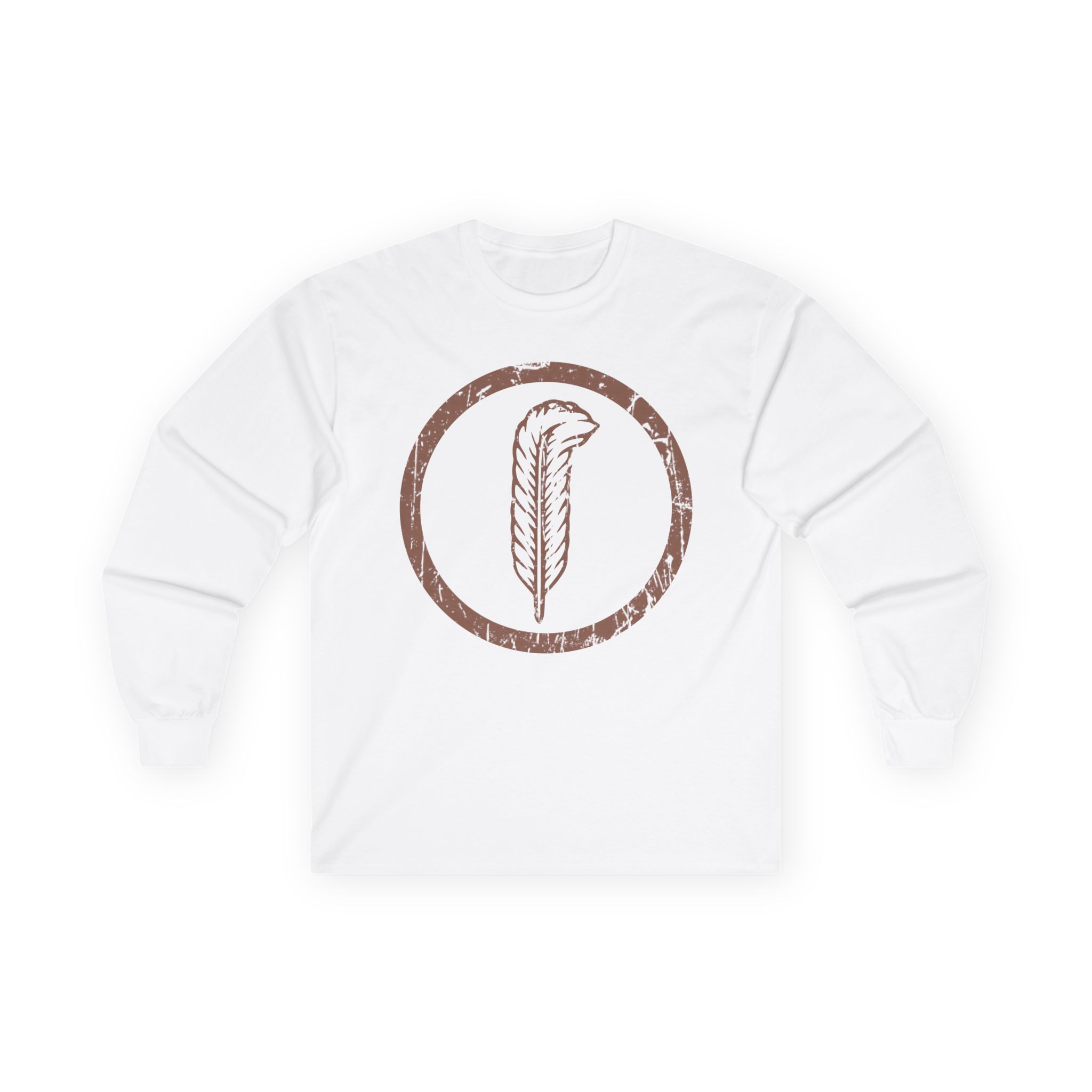 Robert Plant Distressed Feather Logo Unisex Ultra Cotton Long Sleeve Tee