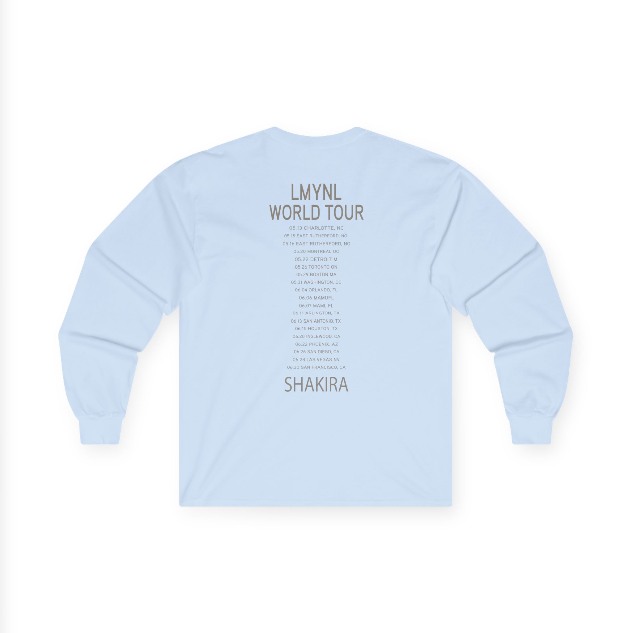 Shakira Dollar Bill Unisex Ultra Cotton Long Sleeve Tee