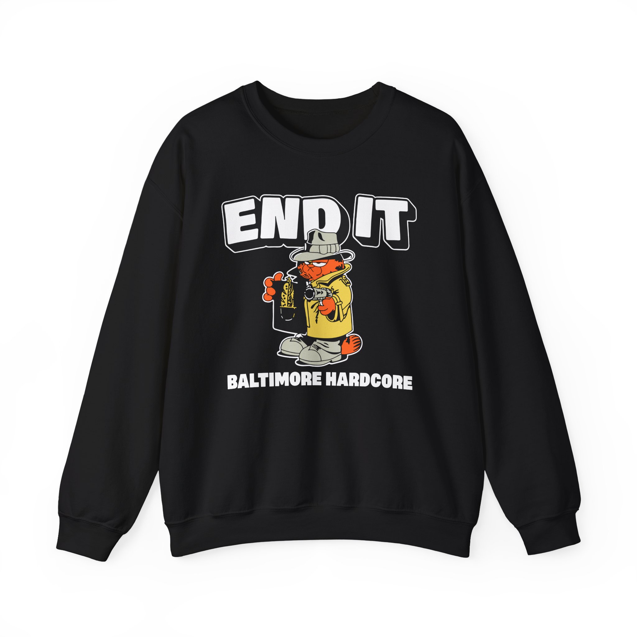 End It Baltimore Hardcore Unisex Heavy Blend Crewneck Sweatshirt