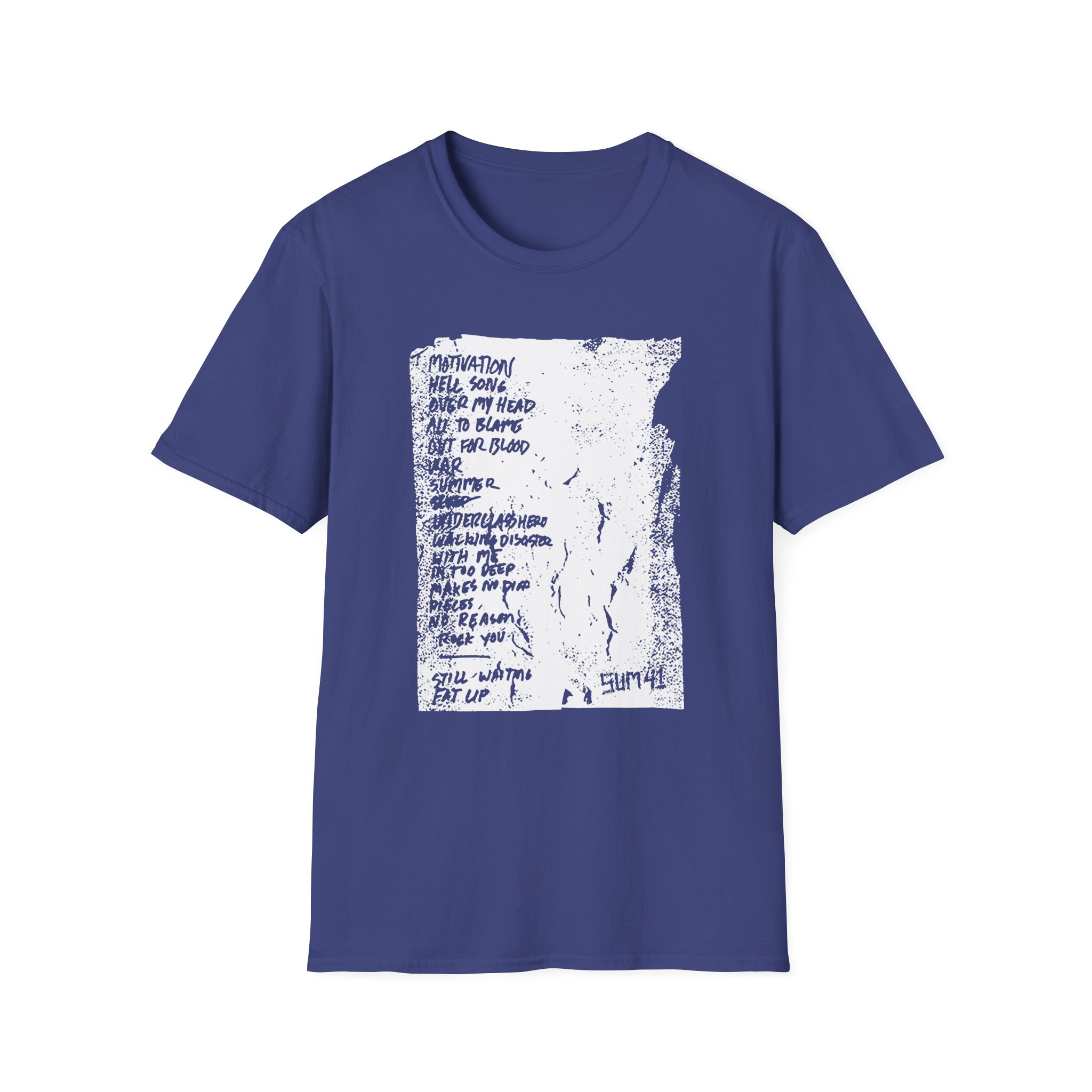 Sum 41 Setlist Unisex Softstyle T-Shirt