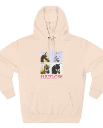 Harlow and Popcorn Three-Panel Fleece Hoodie