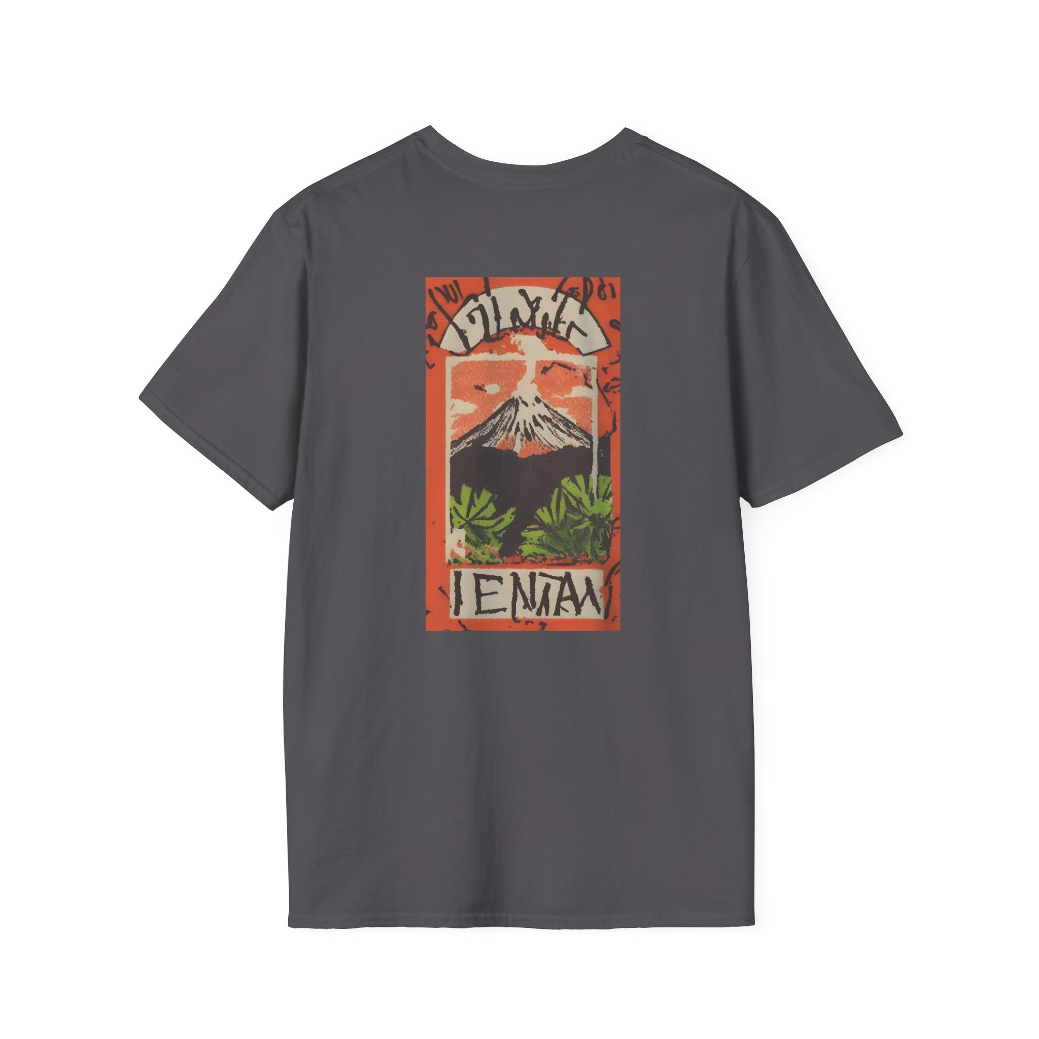 Jungle Volcano Art Unisex Softstyle T-Shirt