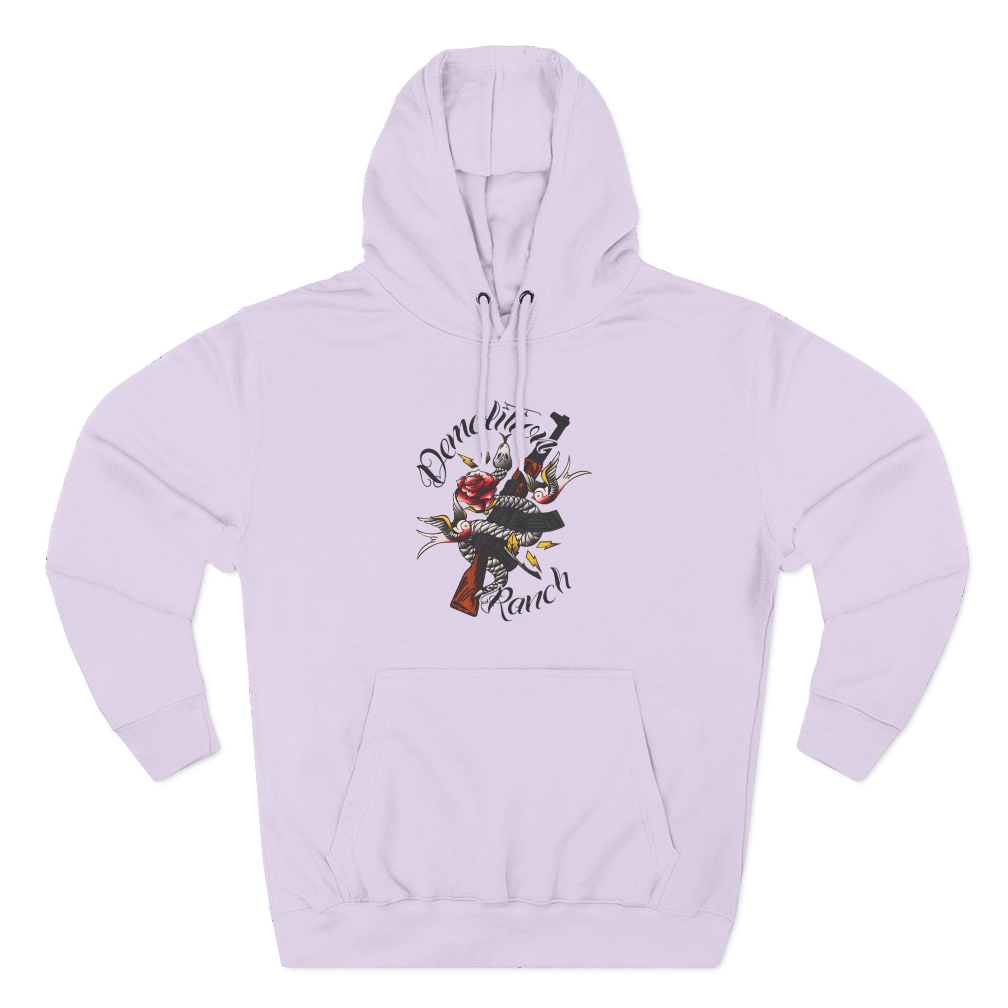 Demolition Ranch Tattoo Three-Panel Fleece Hoodie