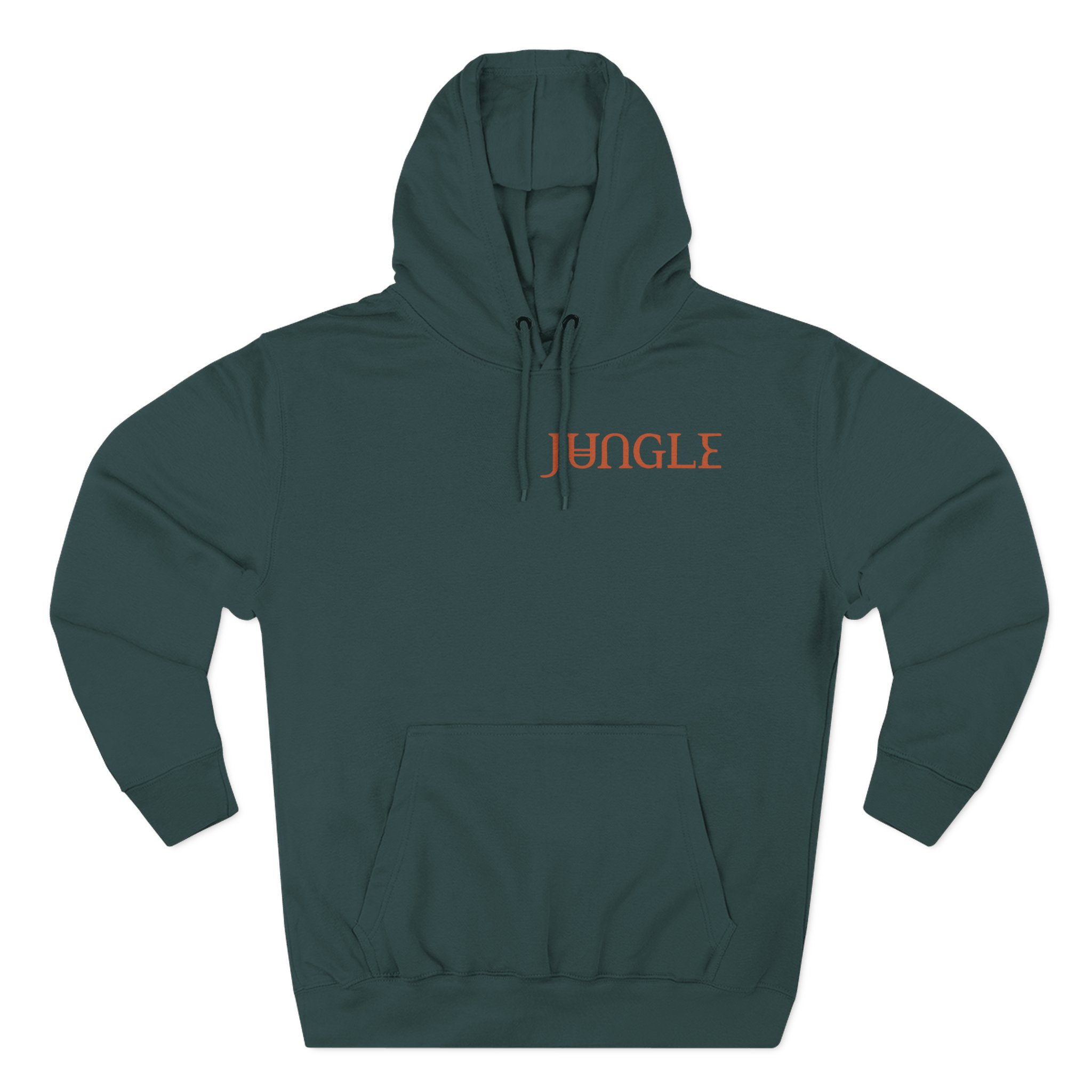 Jungle Volcano Art Three-Panel Fleece Hoodie