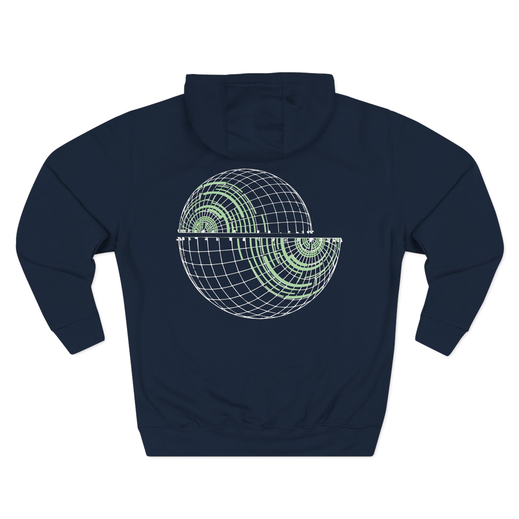 Pendulum Globe Glow in the Dark Logo Three-Panel Fleece Hoodie
