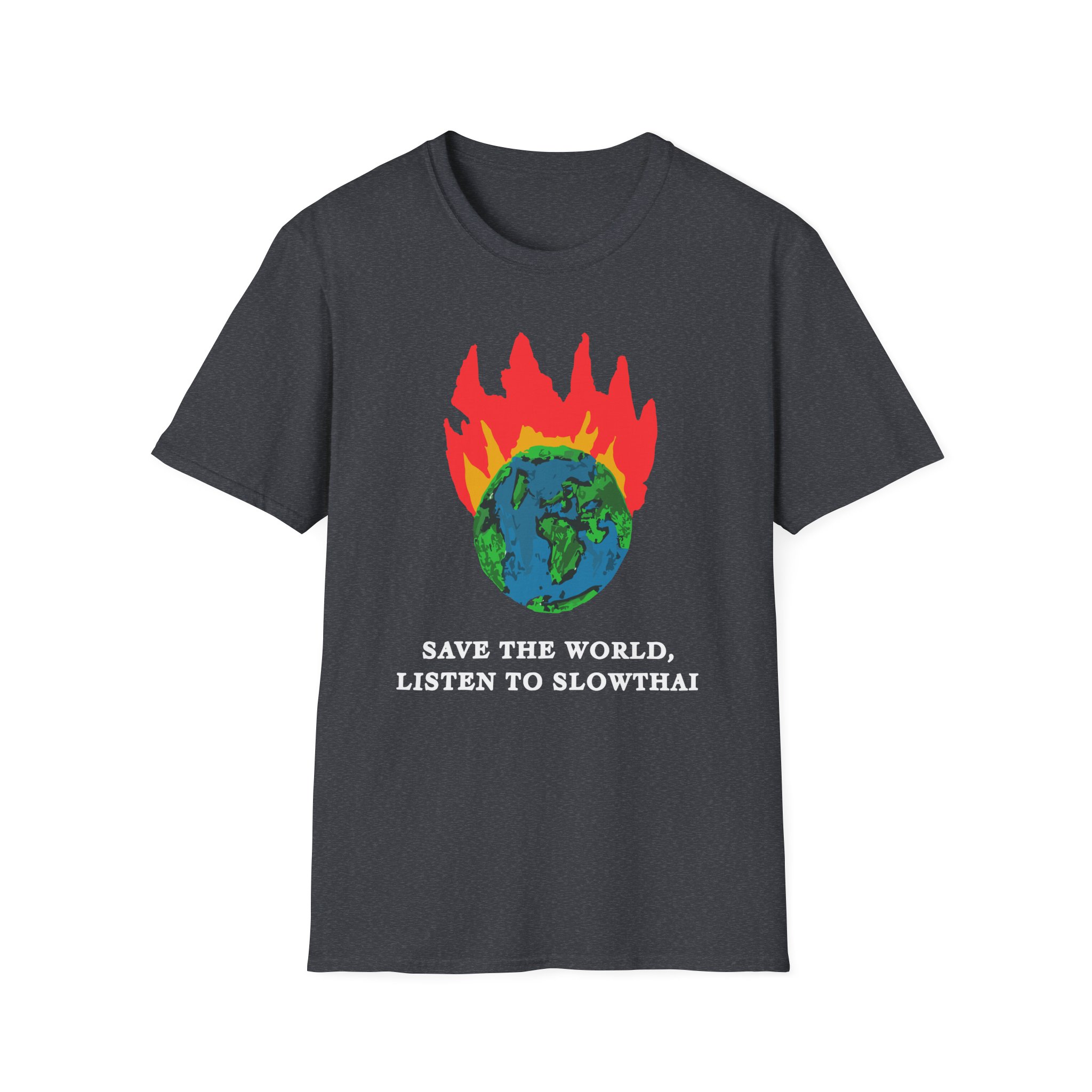 Save the World Listen to Slowthai Unisex Softstyle T-Shirt