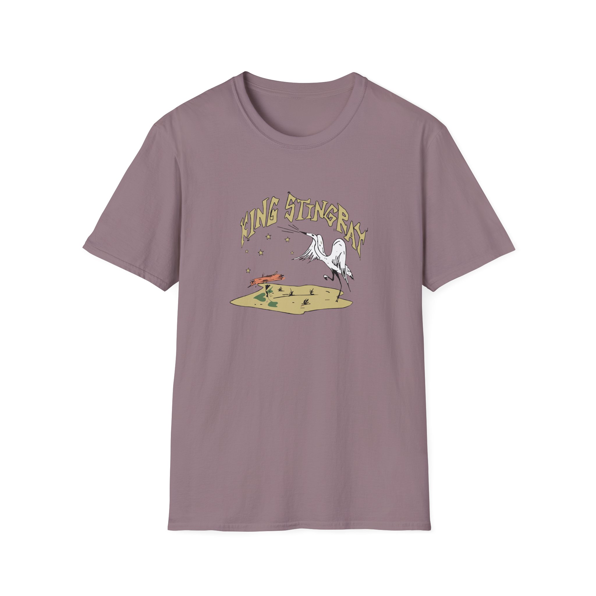 King Stingray Ivory Bird Unisex Softstyle T-Shirt