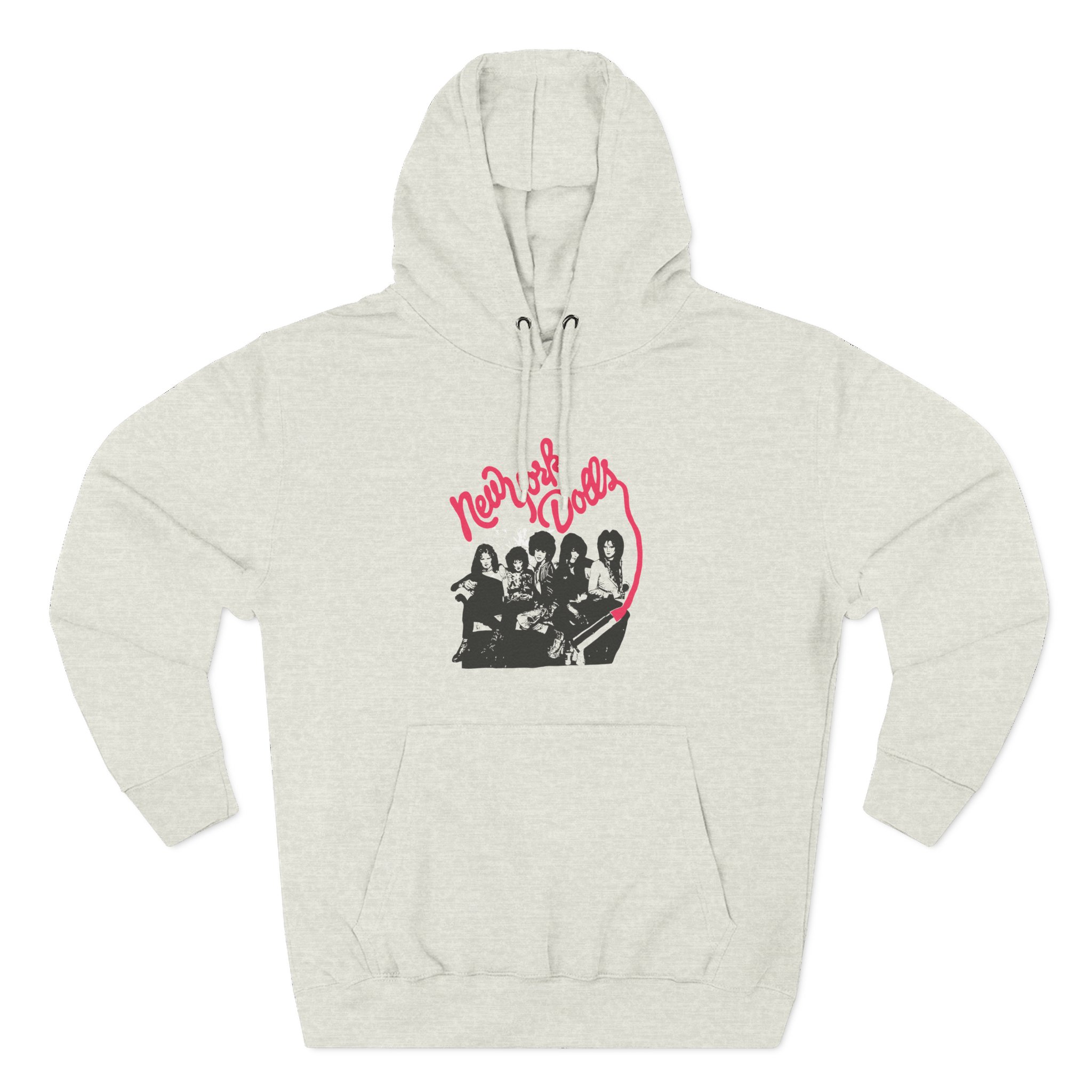New York Dolls Lipstick Logo Three-Panel Fleece Hoodie