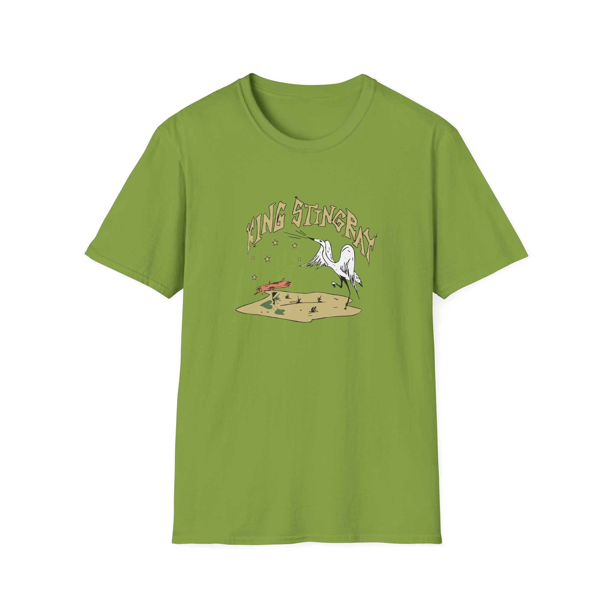 King Stingray Ivory Bird Unisex Softstyle T-Shirt