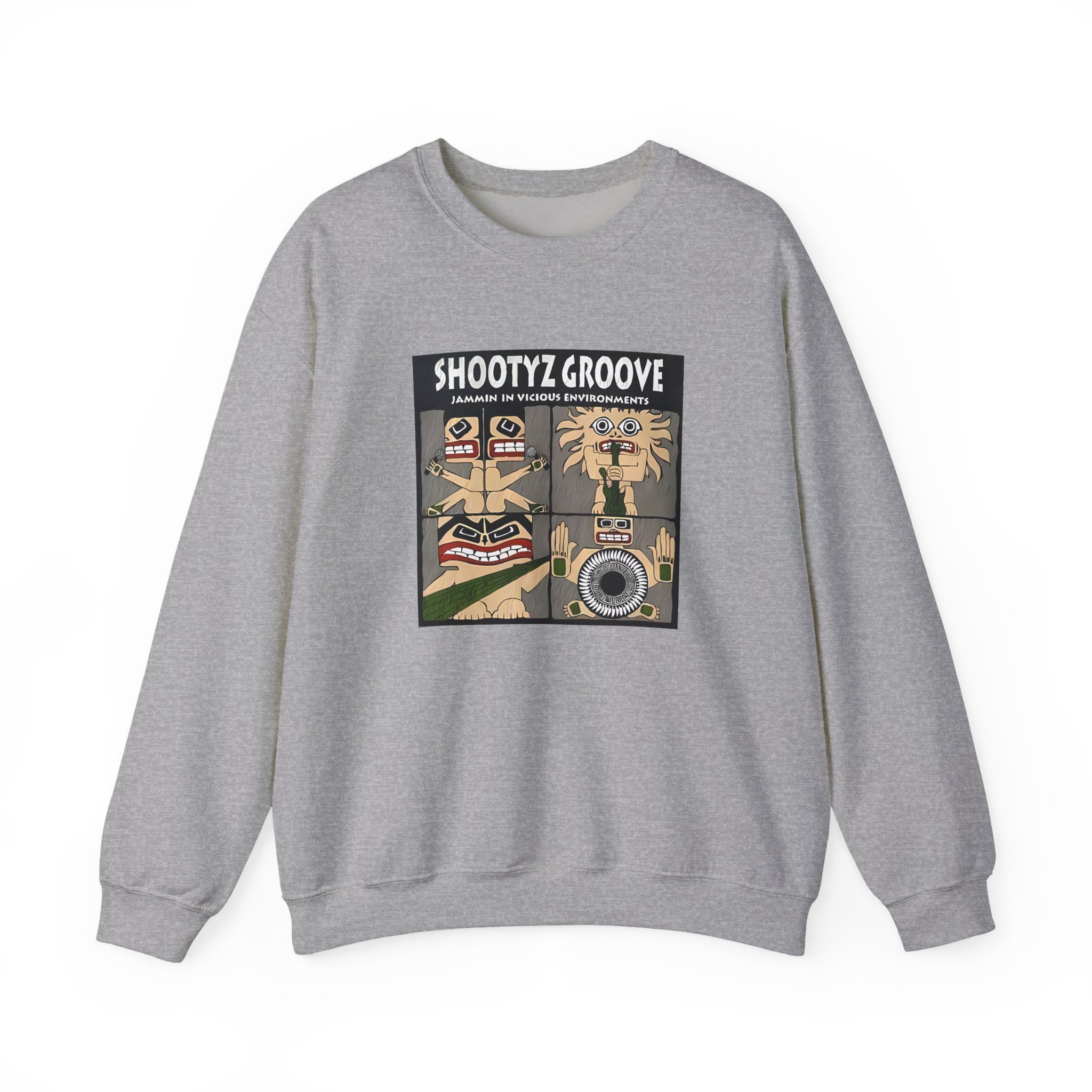 Shootyz Groove Jammin in Vicious Environments Album Cover Unisex Heavy Blendâ„¢ Crewneck Sweatshirt