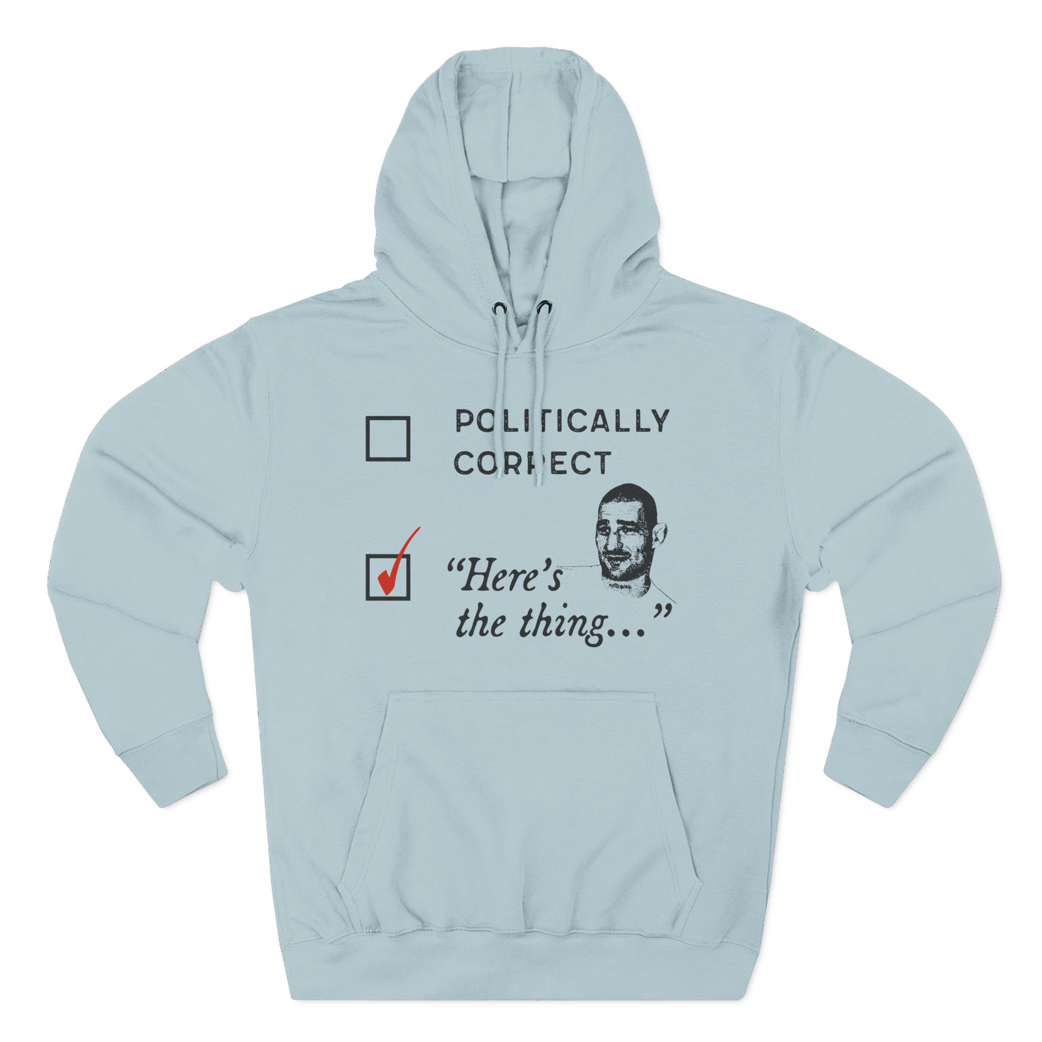 Sean Strickland Here's the Thing Three-Panel Fleece Hoodie