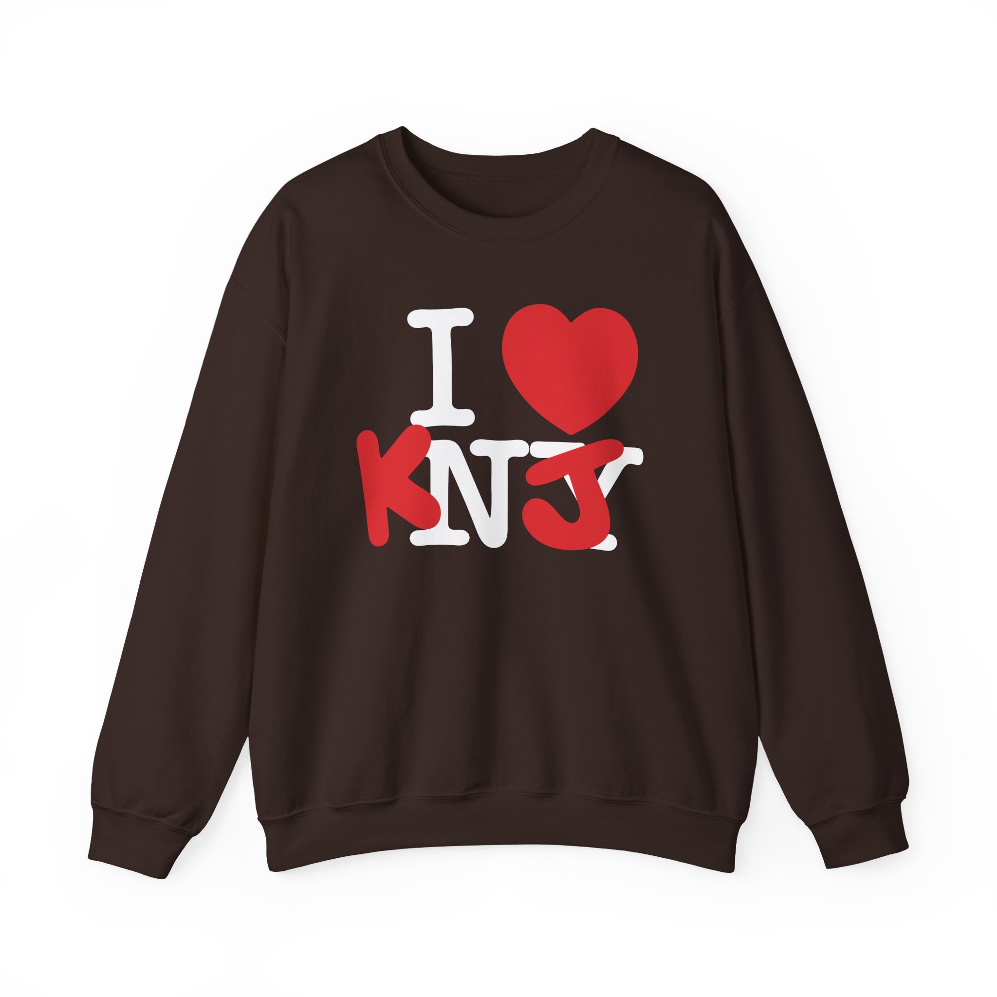 KNJ I Love Unisex Heavy Blendâ„¢ Crewneck Sweatshirt