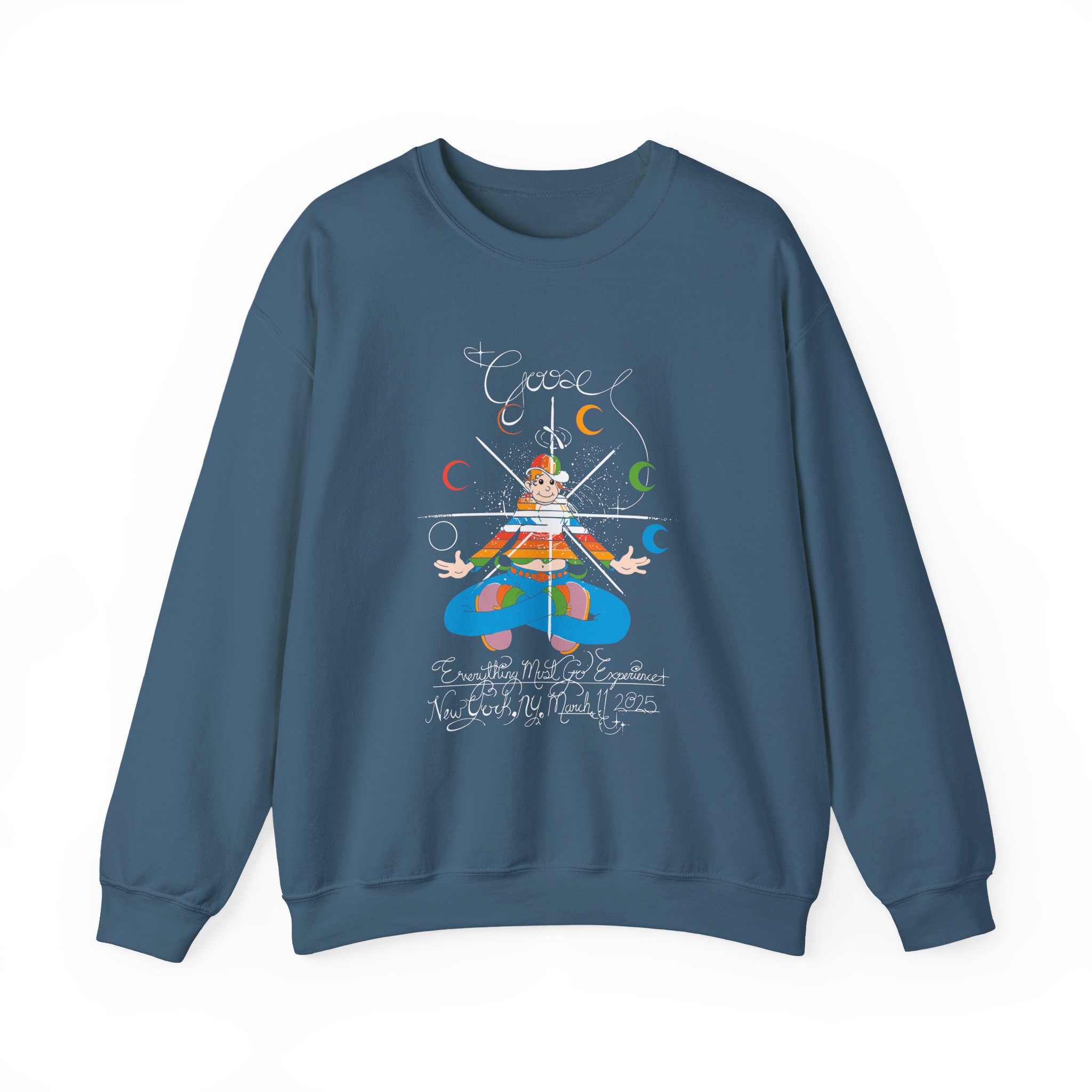 Goose Rainbow Kid EMG Experienc Unisex Heavy Blendâ„¢ Crewneck Sweatshirt