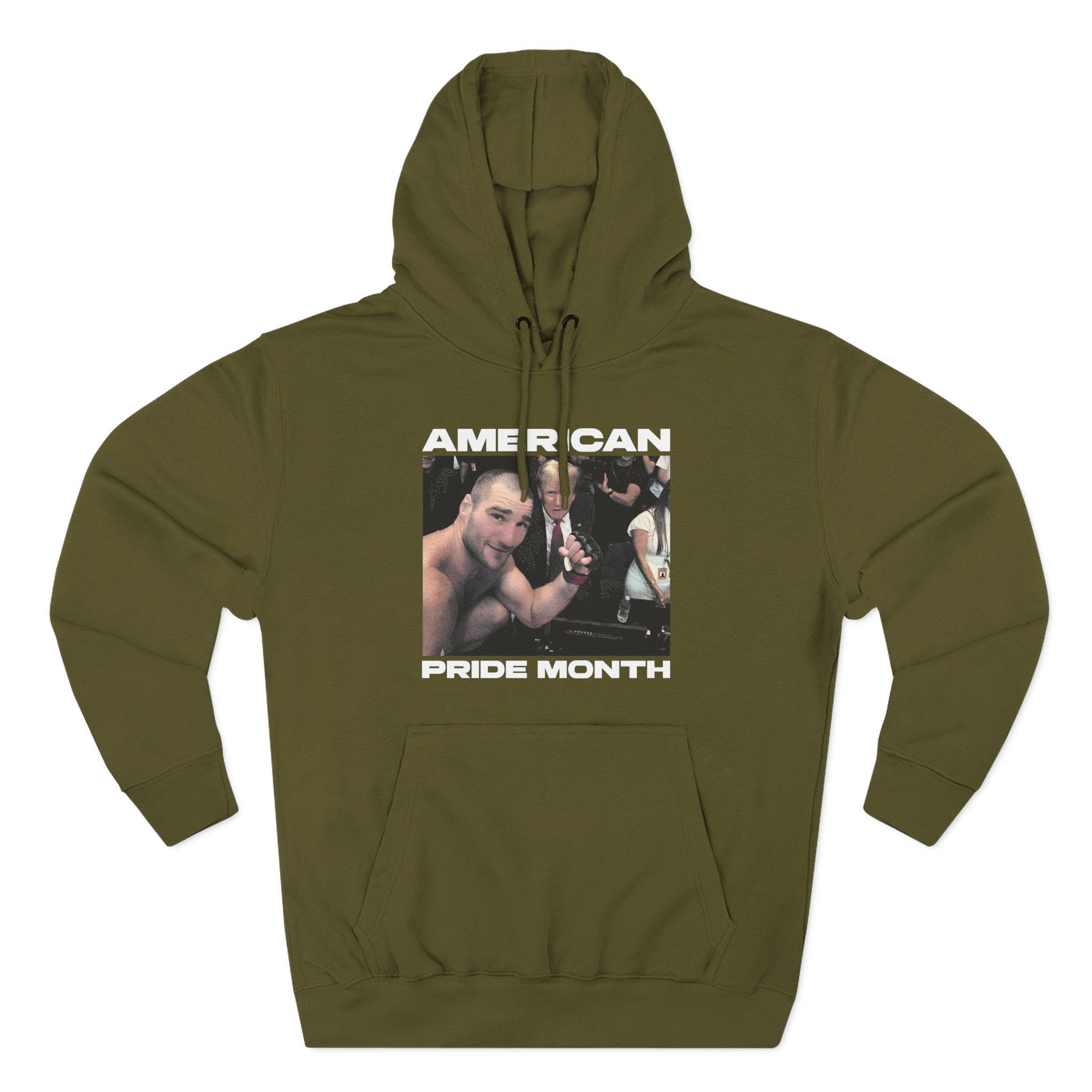 Sean Strickland American Pride Month Three-Panel Fleece Hoodie