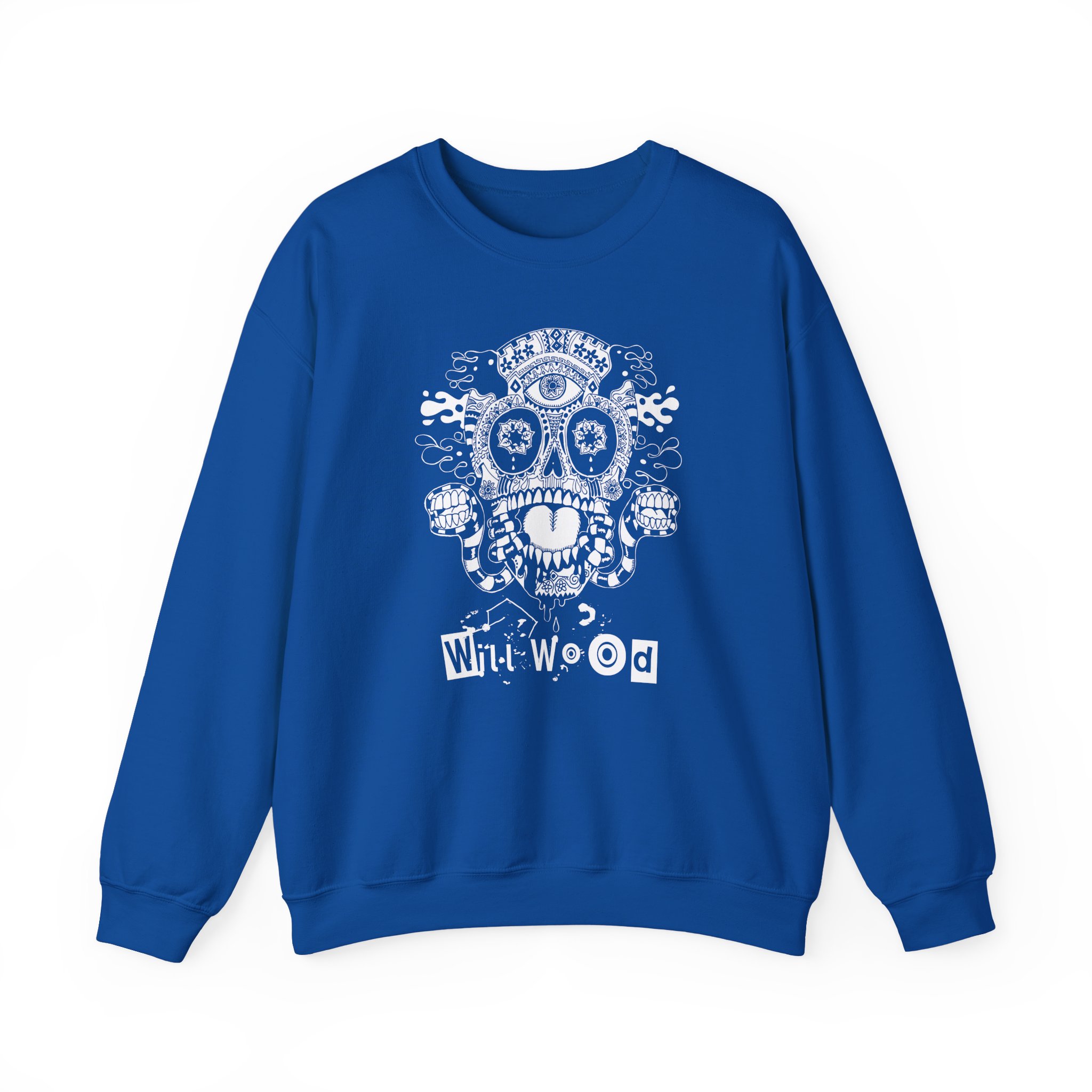 Will Wood Host Skull Unisex Heavy Blendâ„¢ Crewneck Sweatshirt