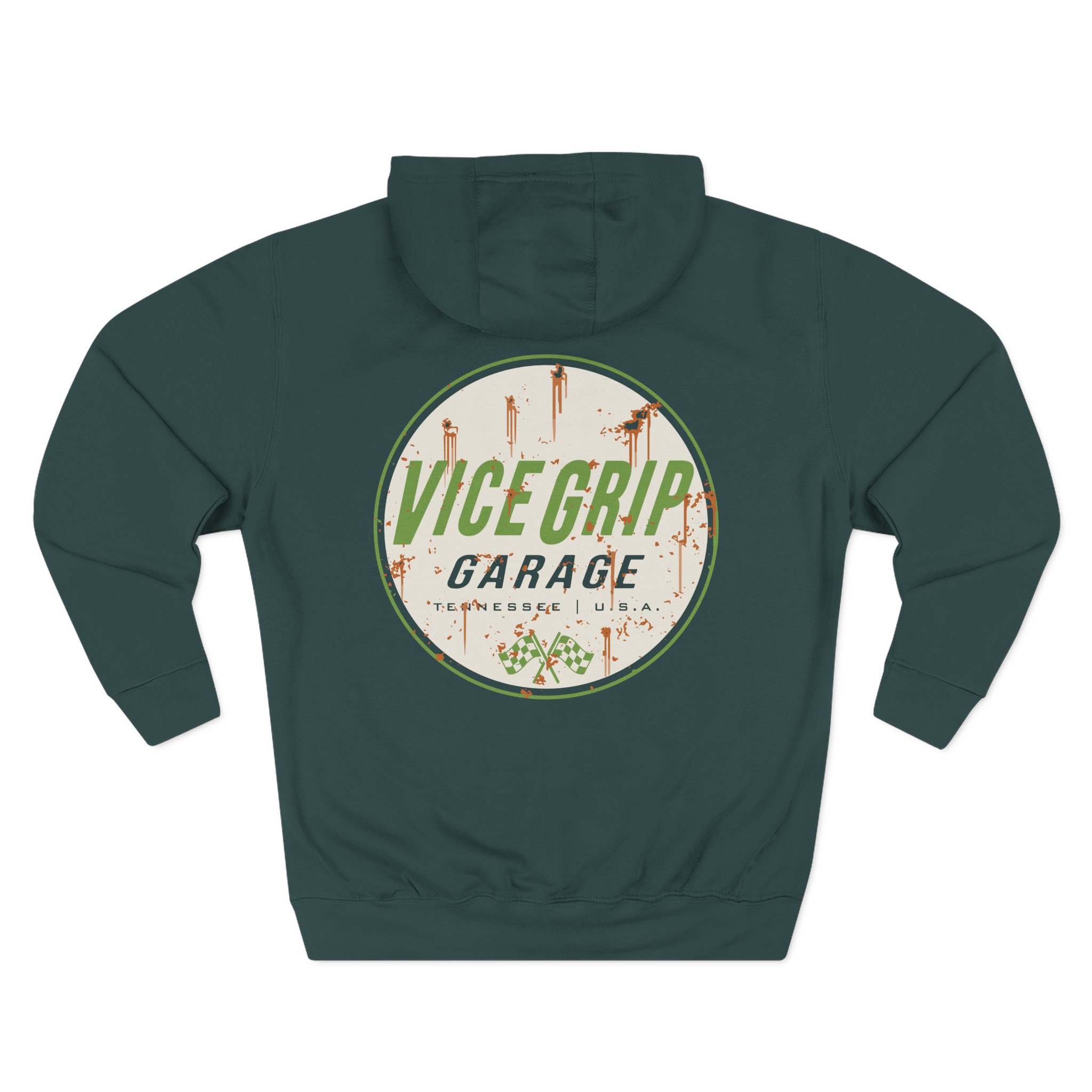Vicegripgarage Rusty Can Three-Panel Fleece Hoodie