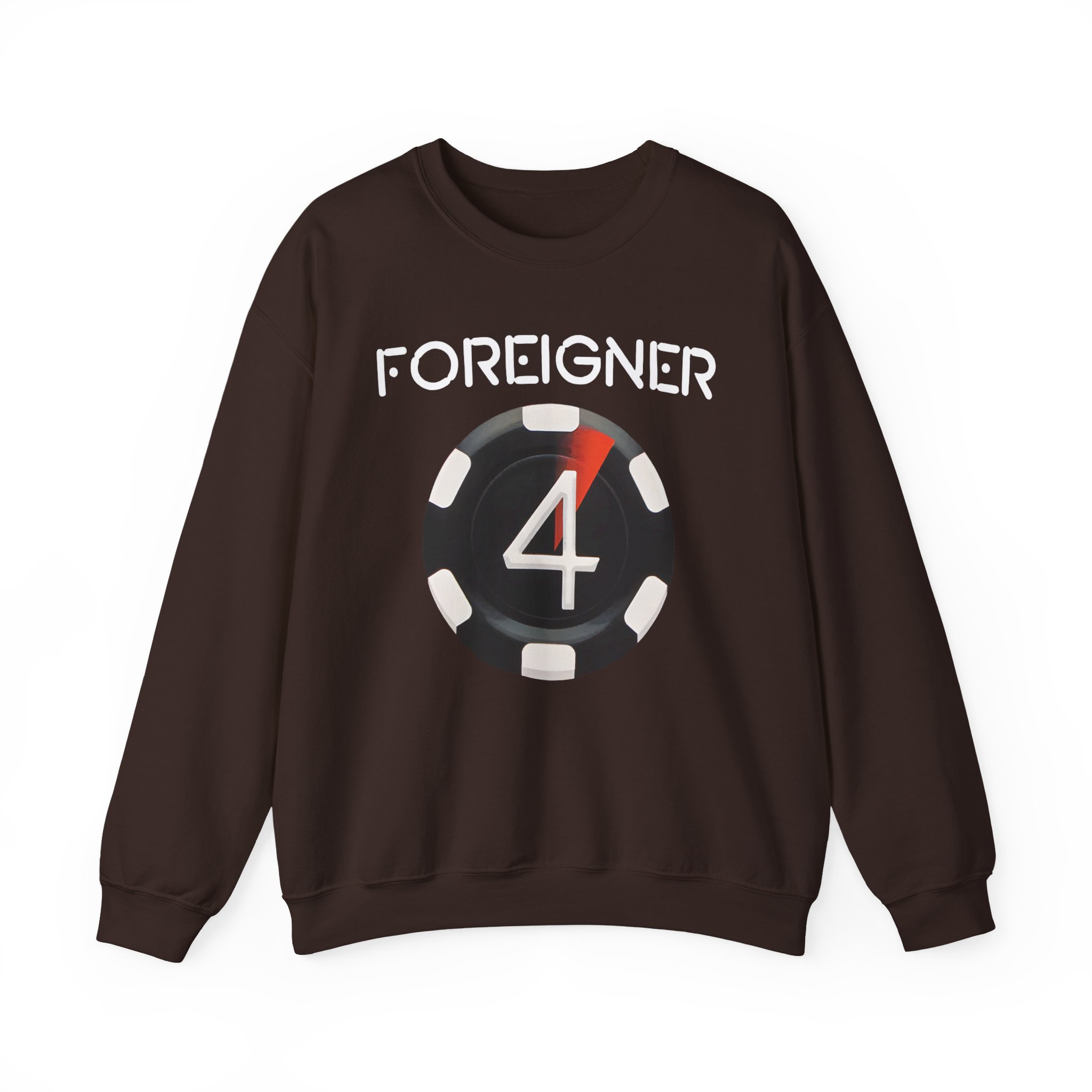 Foreigner 4 Poker Chip Unisex Heavy Blendâ„¢ Crewneck Sweatshirt