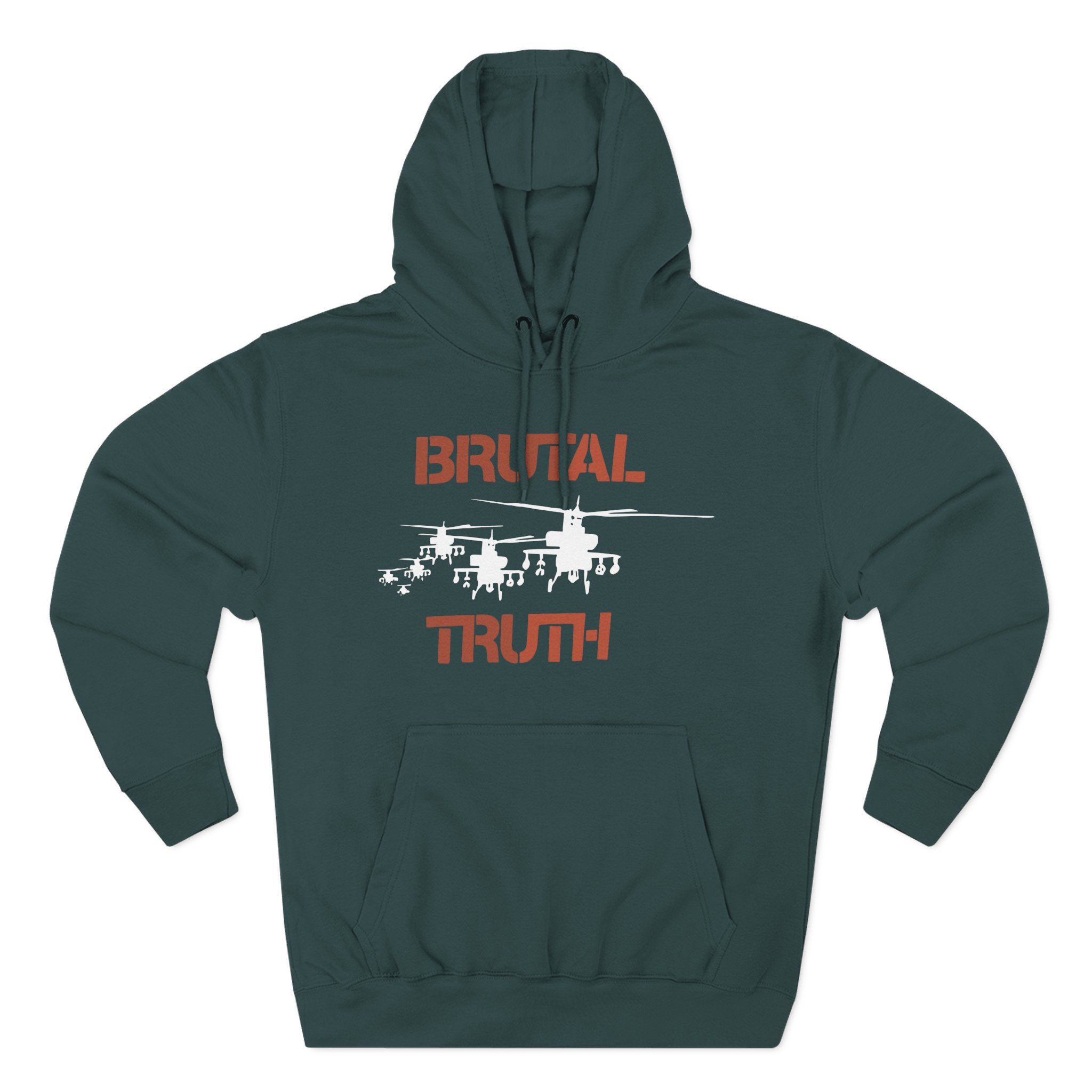 Brutal Truth American Grindcore Band Promo Three-Panel Fleece Hoodie