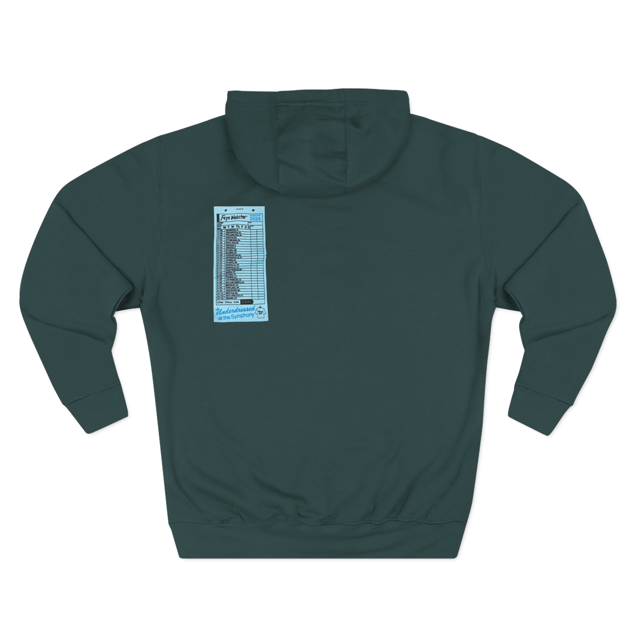 Faye Webster Underdressed at the Symphony 2024 Tour Three-Panel Fleece Hoodie