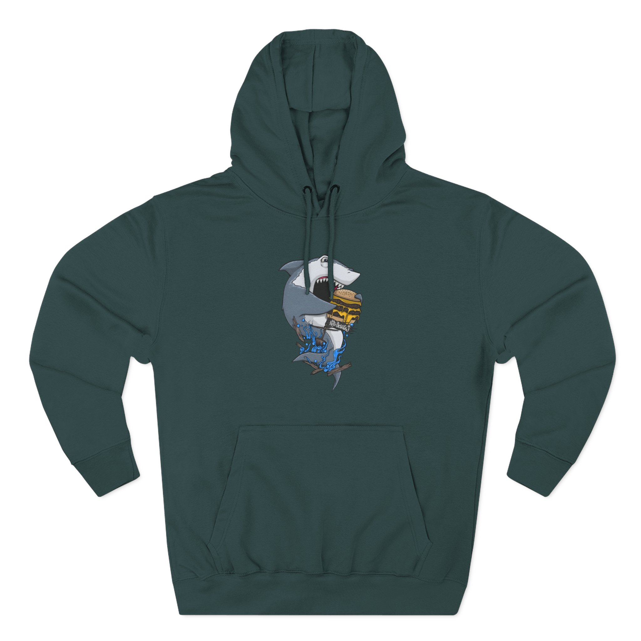 H2odelirious Hungry Shark Three-Panel Fleece Hoodie